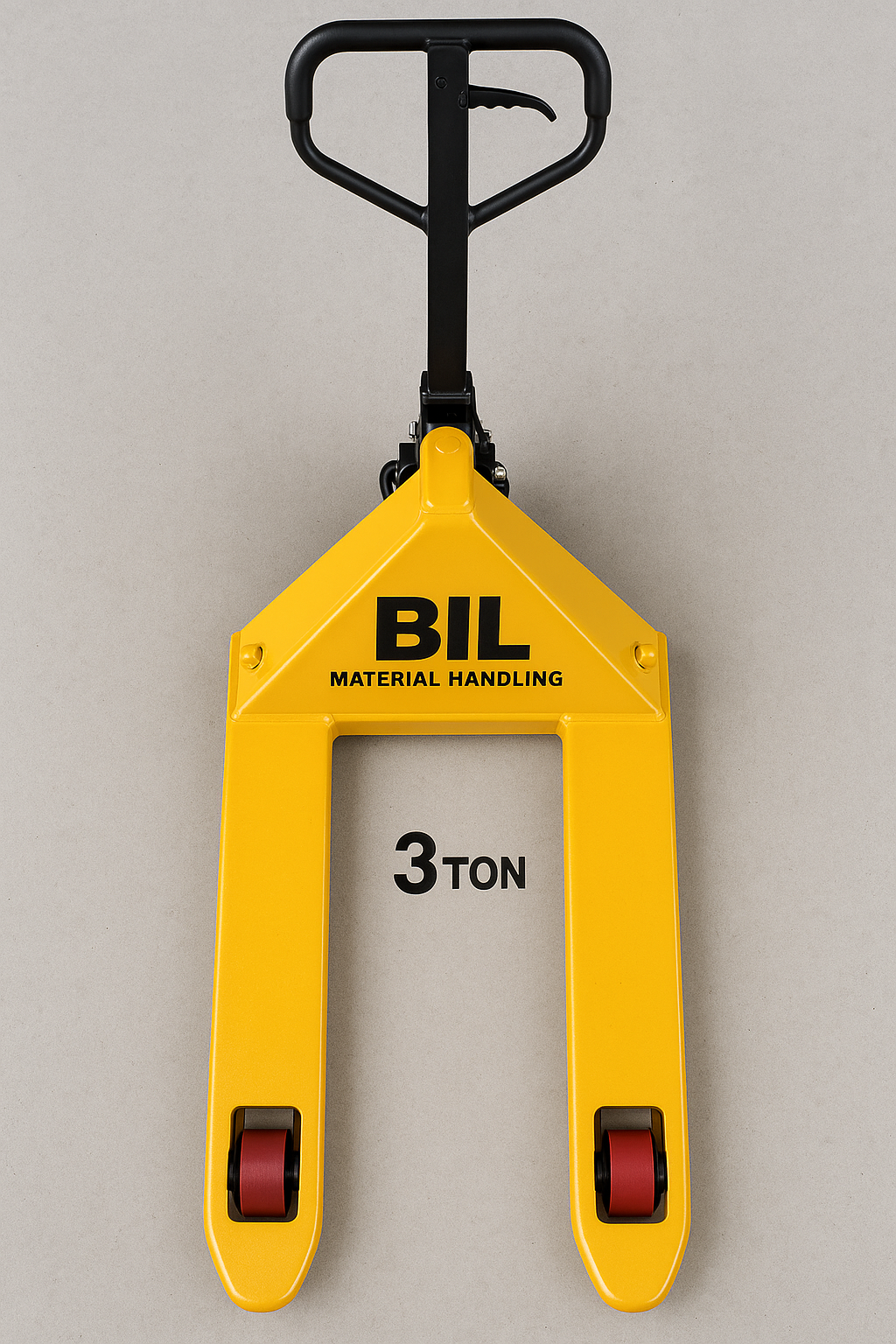 BIL MHE || Hydraulic Hand Pallet Truck 3 Ton Capacity | Heavy Duty 3000 kg Manual Pallet Jack | Industrial Warehouse Material Handling Equipment | Four Wheels | Easy Lift & Move 