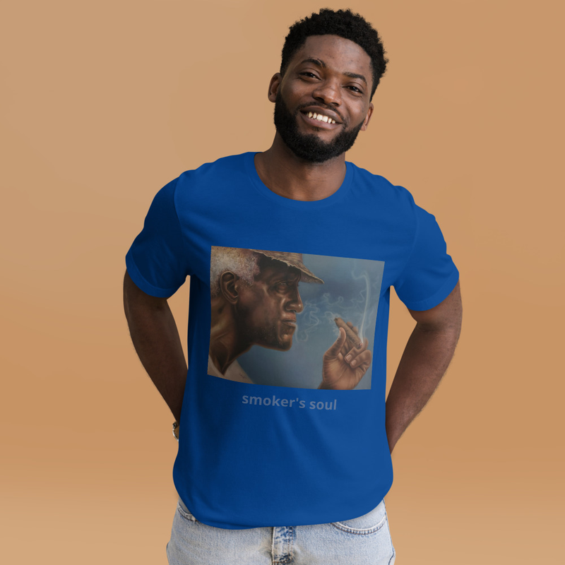 Unisex Staple T-Shirt | Bella + Canvas 3001 "smoker´s soul"