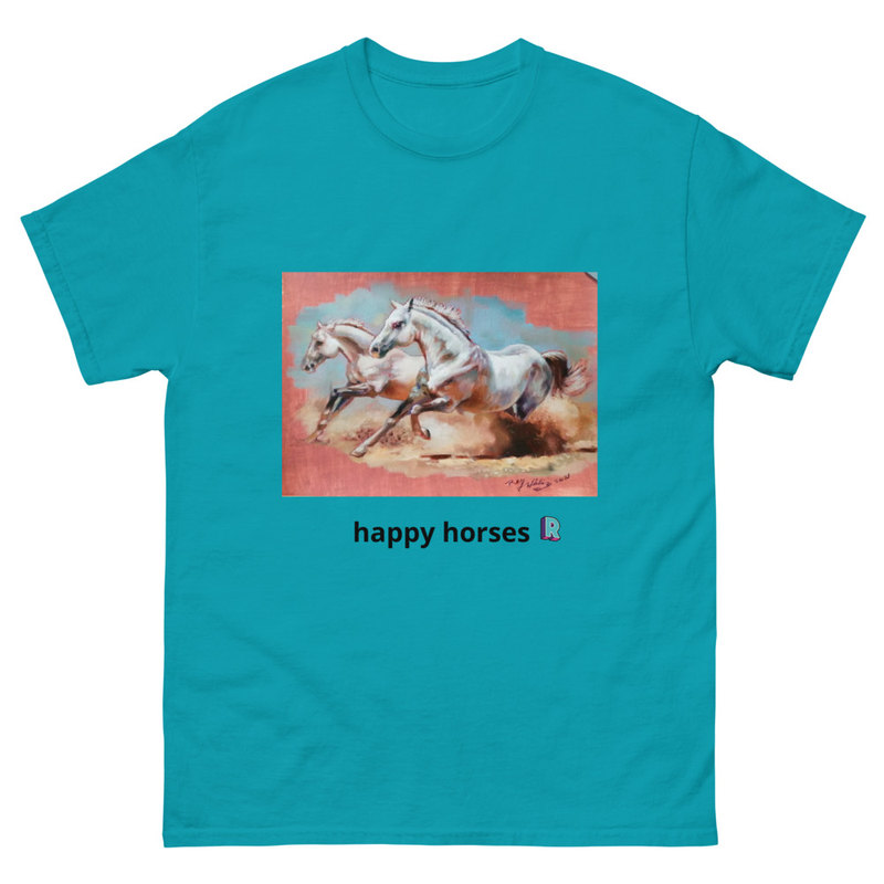 Unisex classic tee HAPPY HORSES