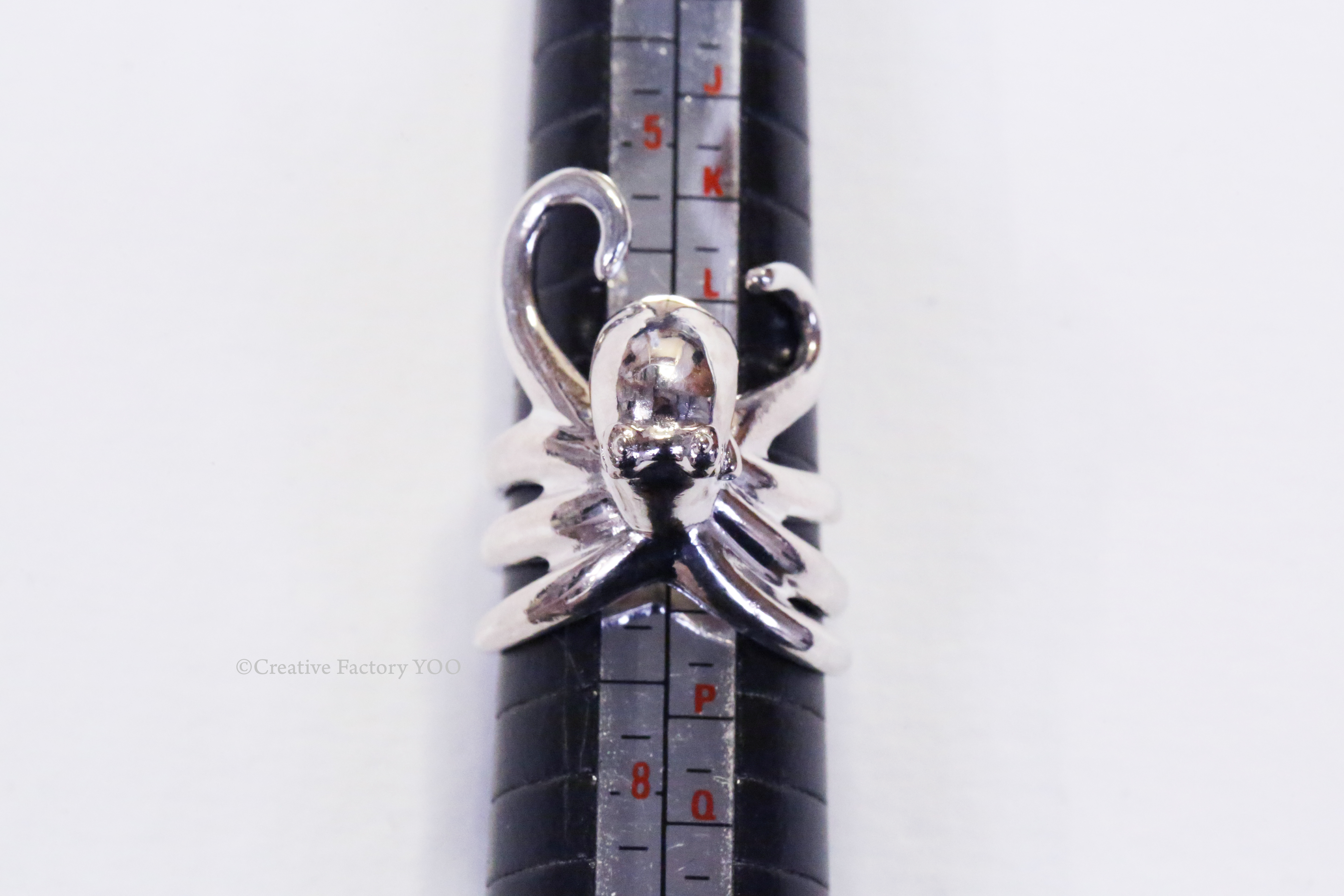 Cocconut Octopus Silver Ring