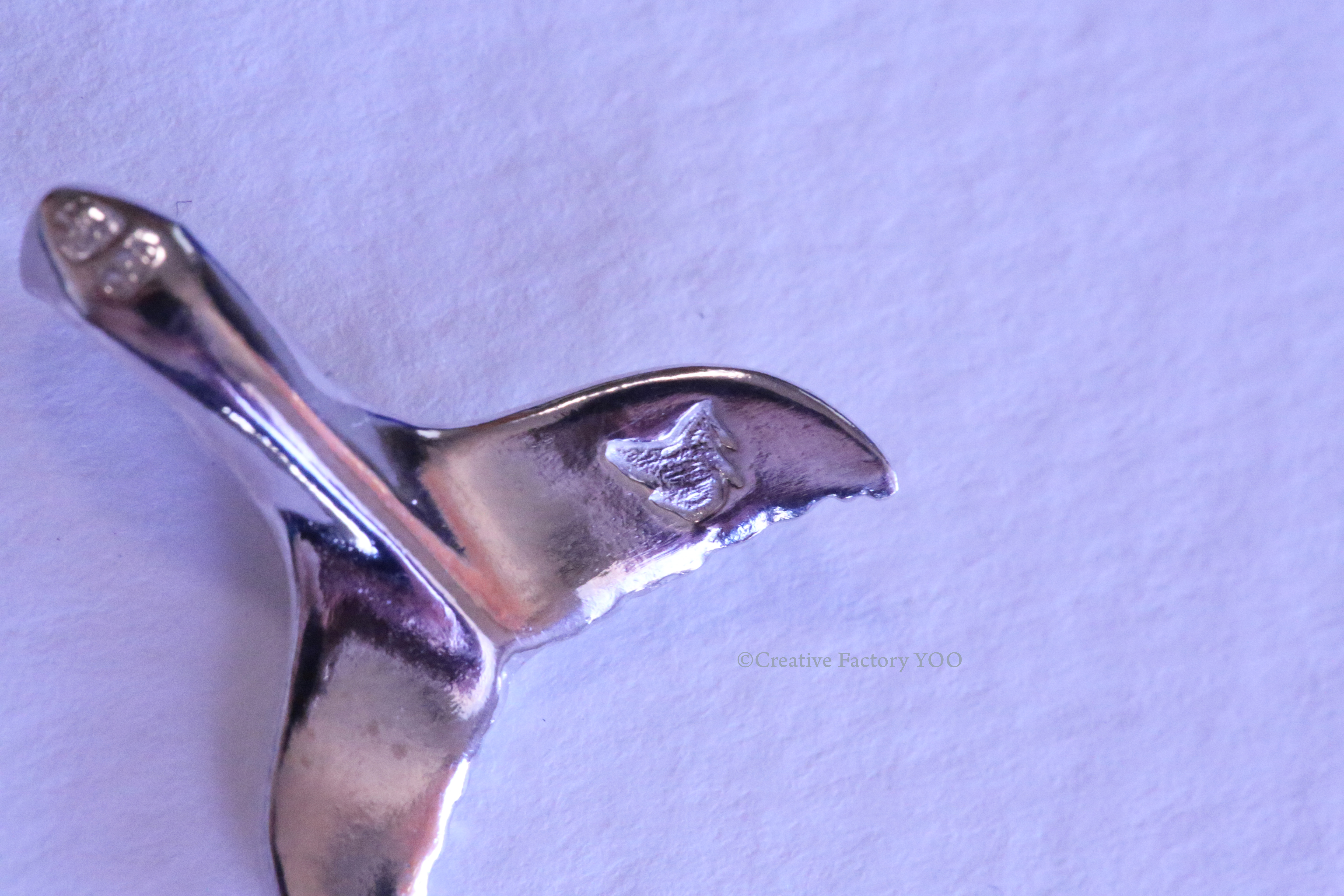  Humpback Whale Tail Pendant with Chain