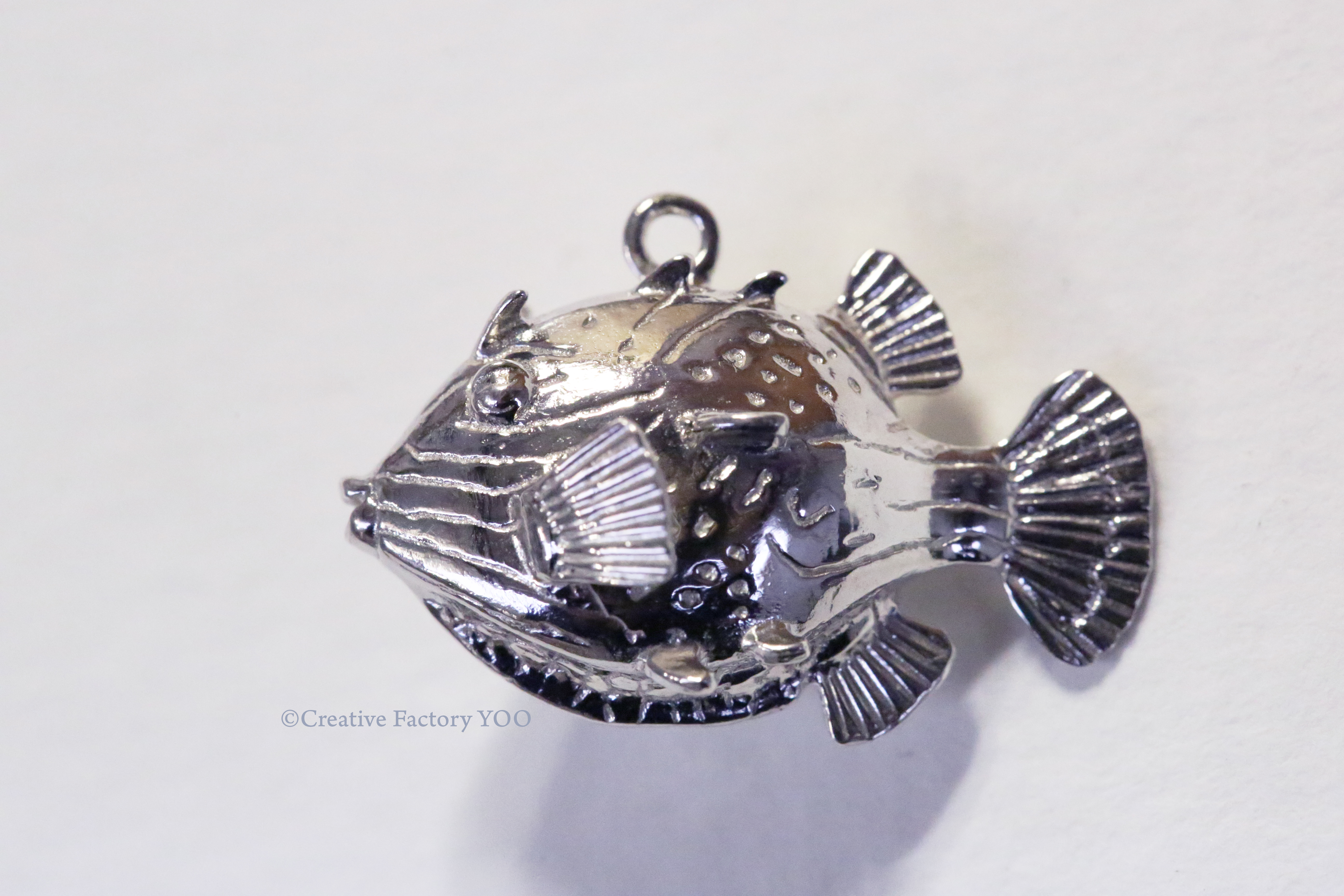 Shaw's Cowfish (Male) Pendant with Chain