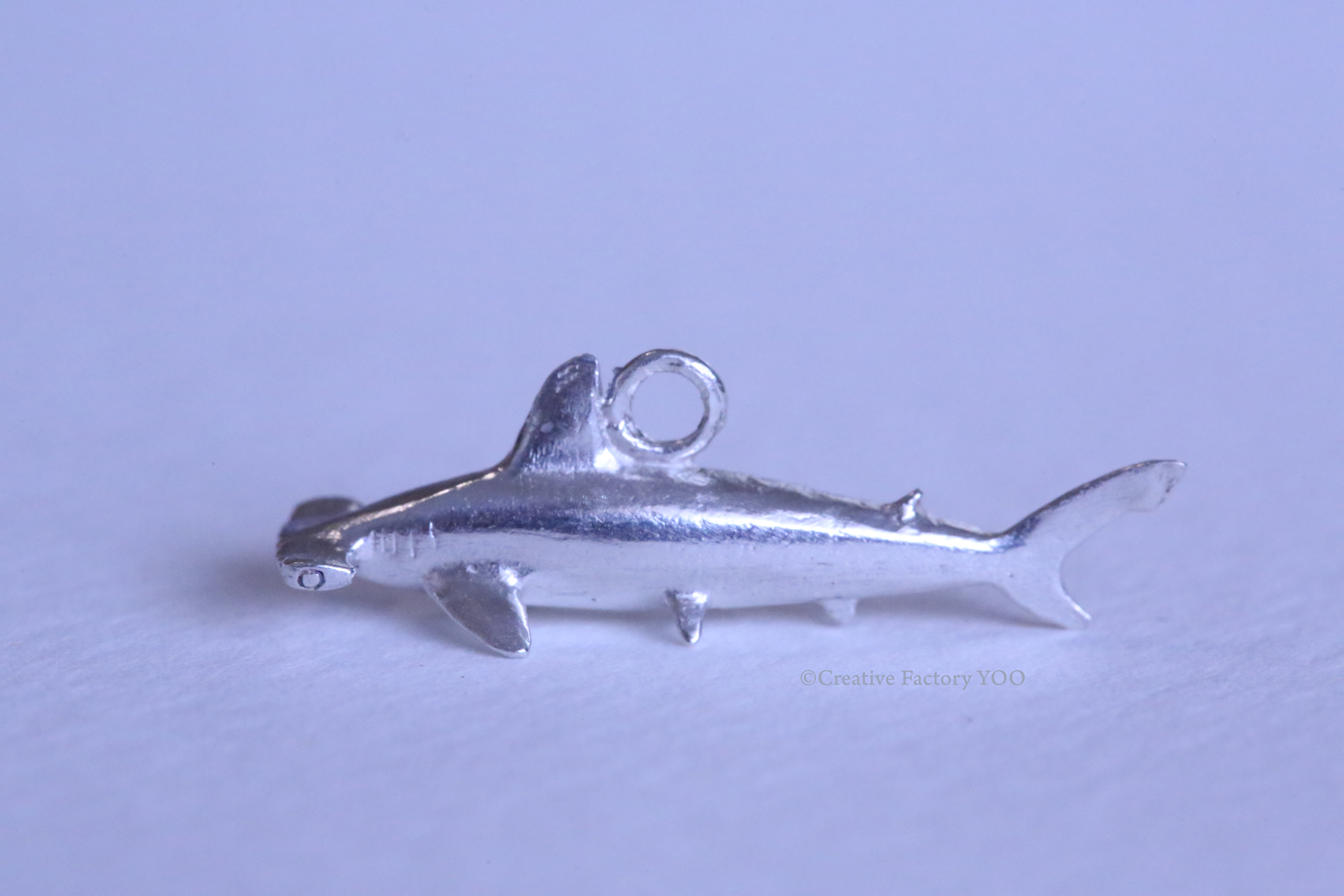 Scalloped Hammerhead Shark Earrings