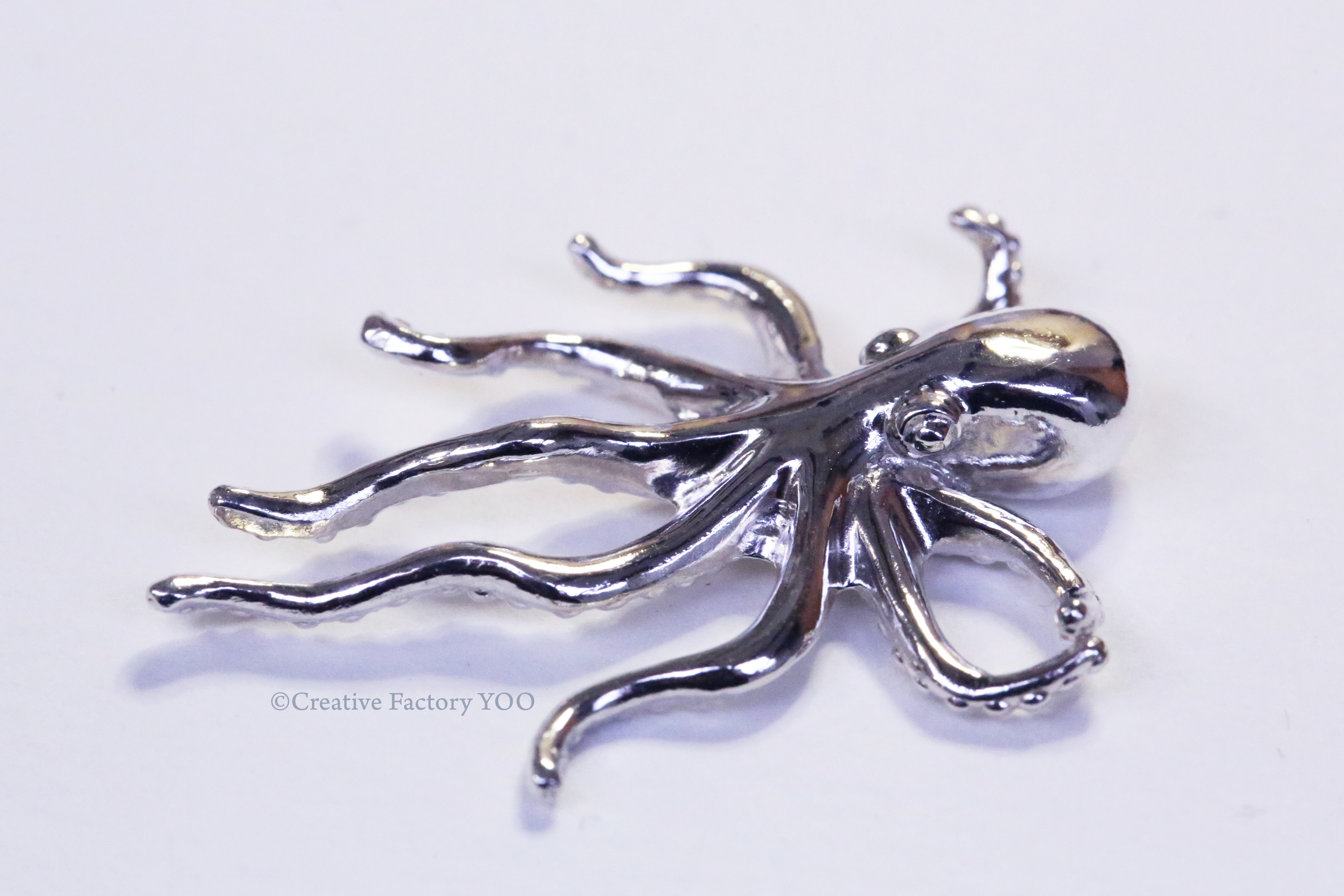 Southern White Spotted Octopus Necklace with Chain