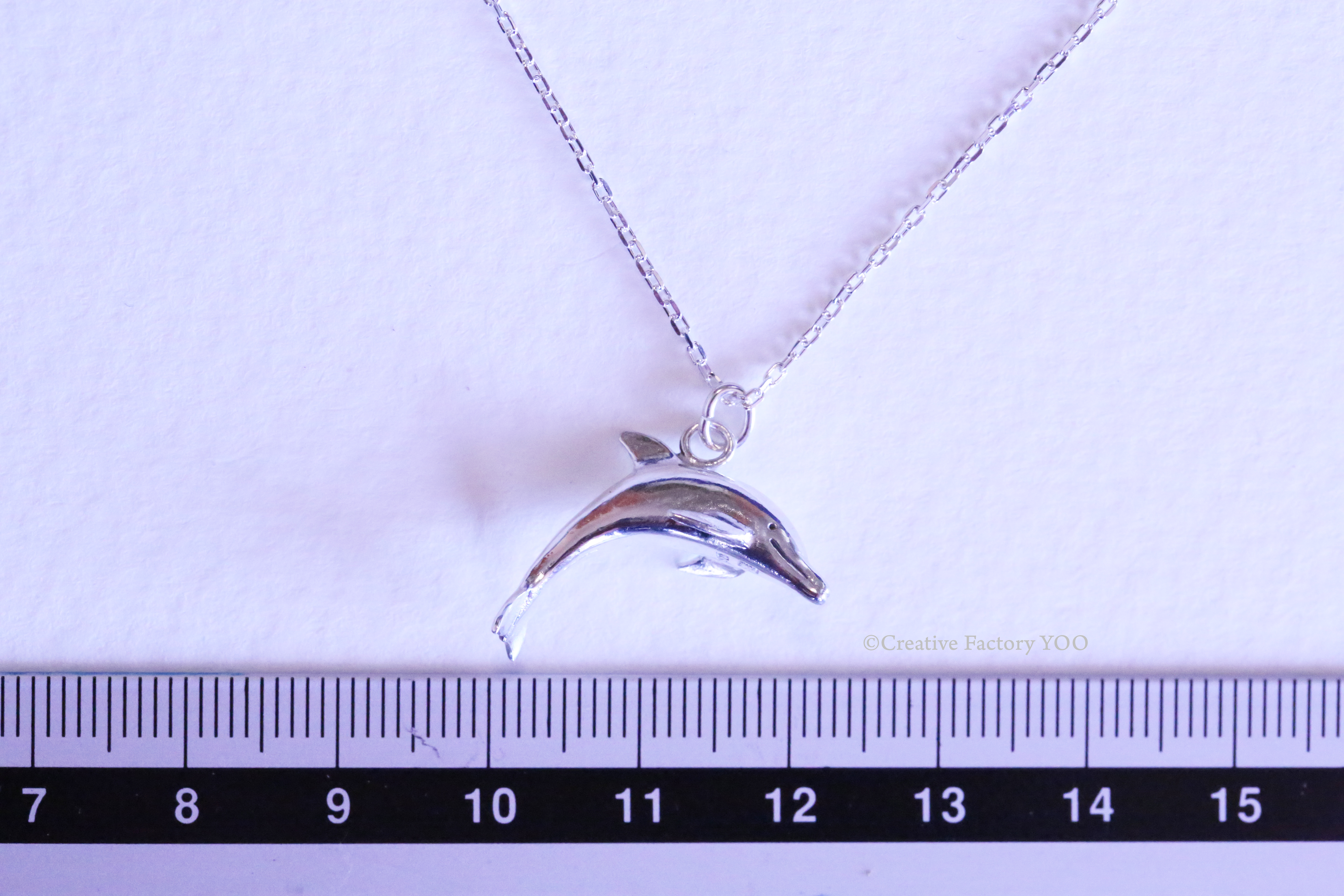  Bottlenose Dolphin Pendant with Chain