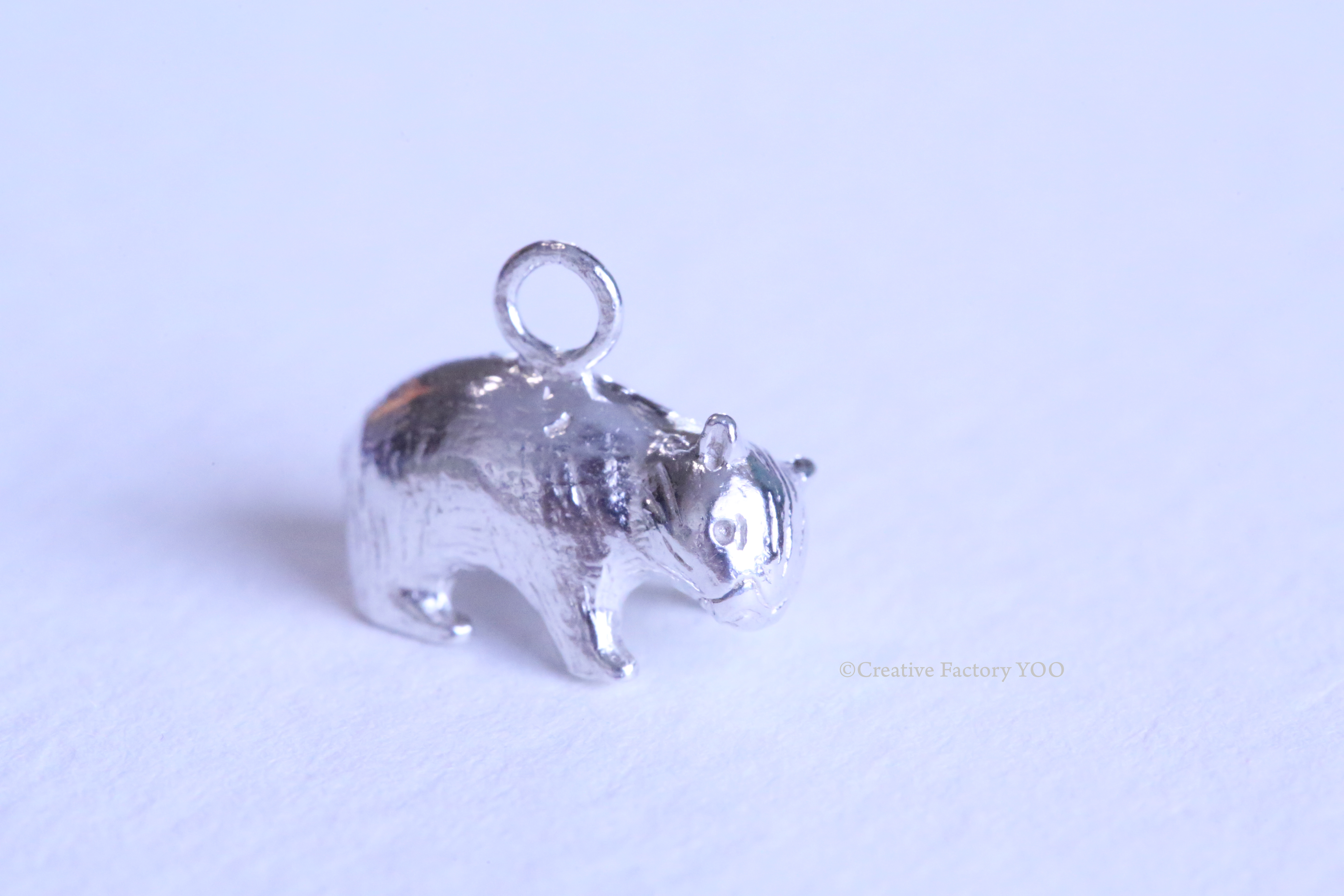 Common Wombat Pendant with Chain