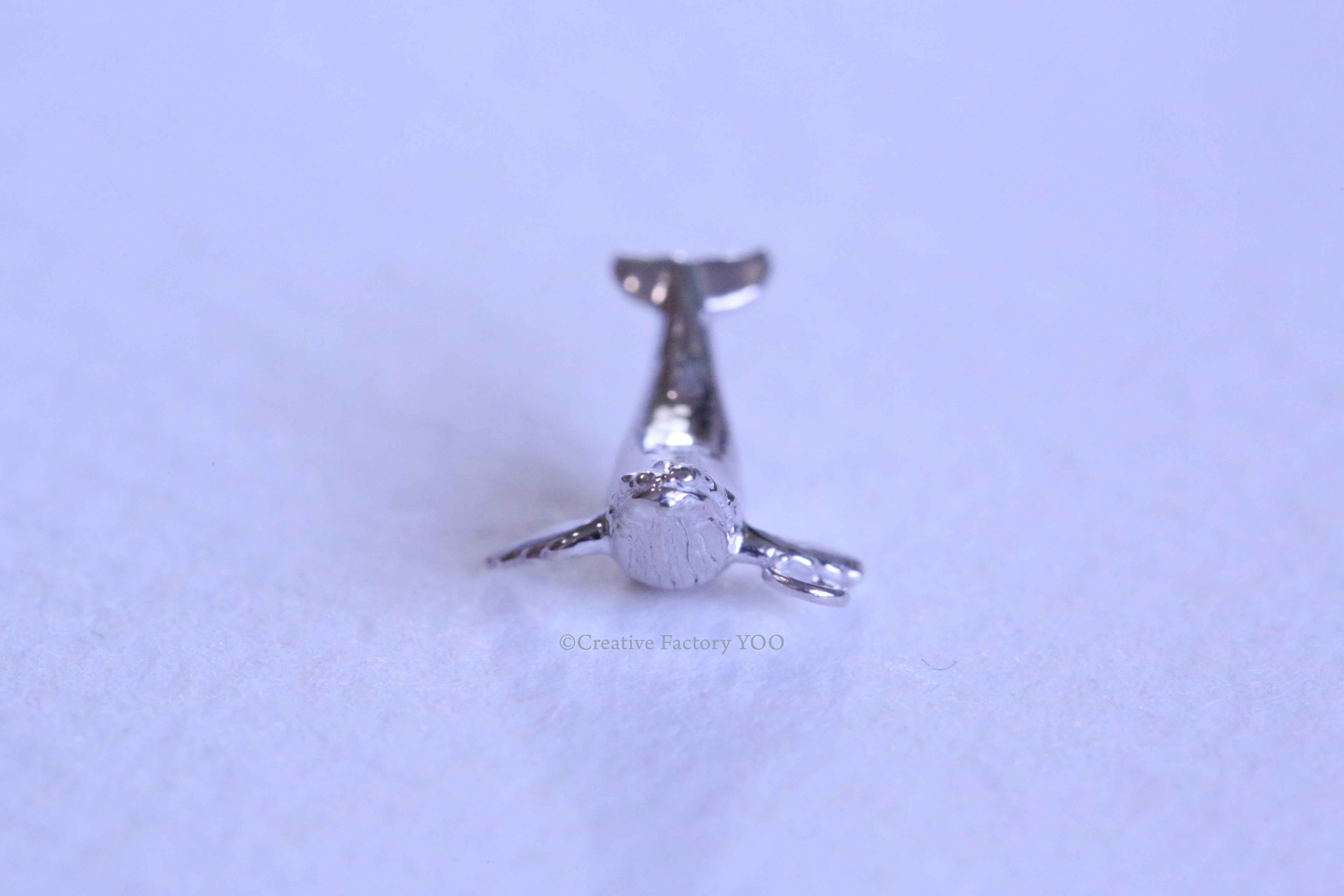  Mini Humpback Whale Pendant with Chain