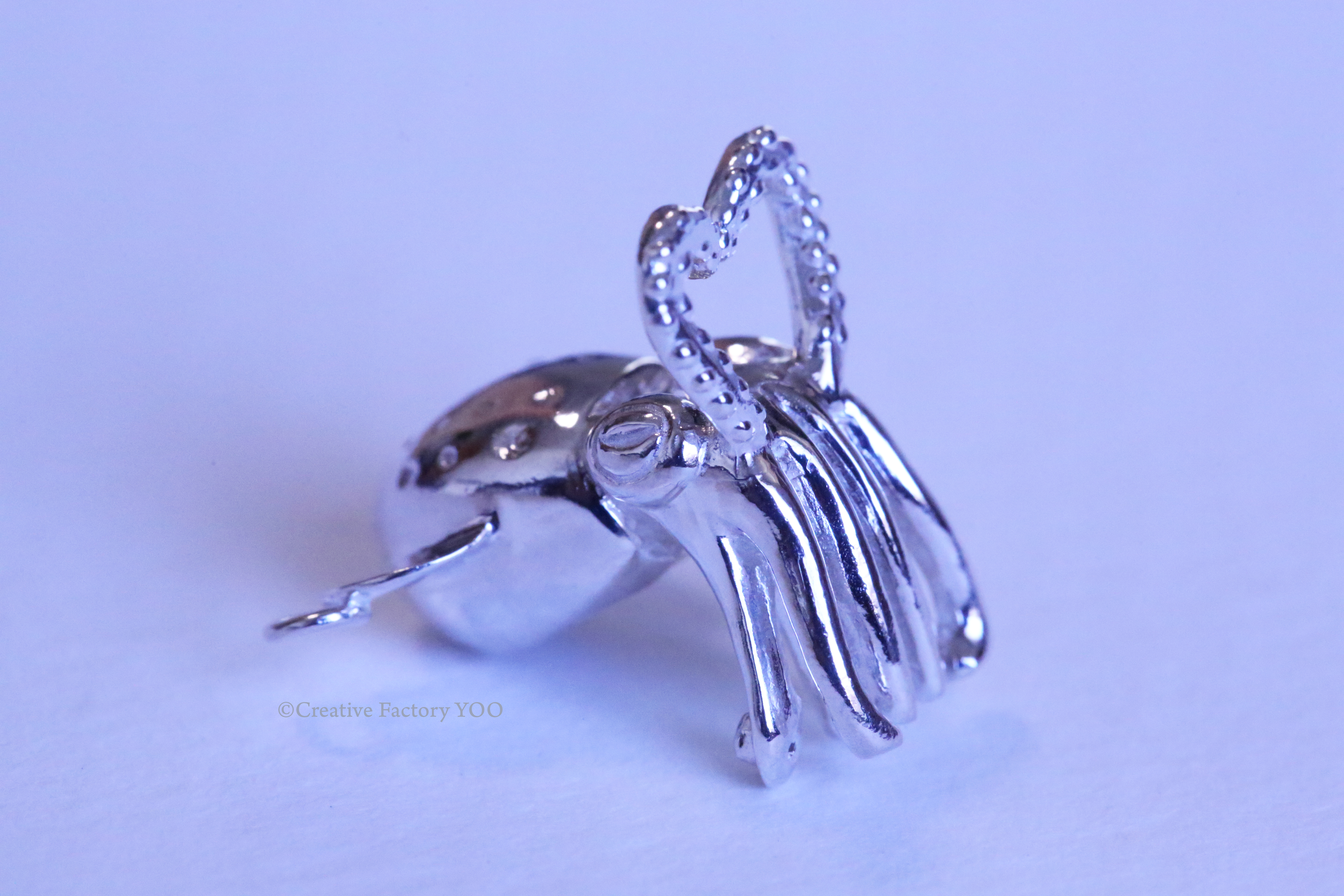 Southern Dumpling Squid Pendant with Chain