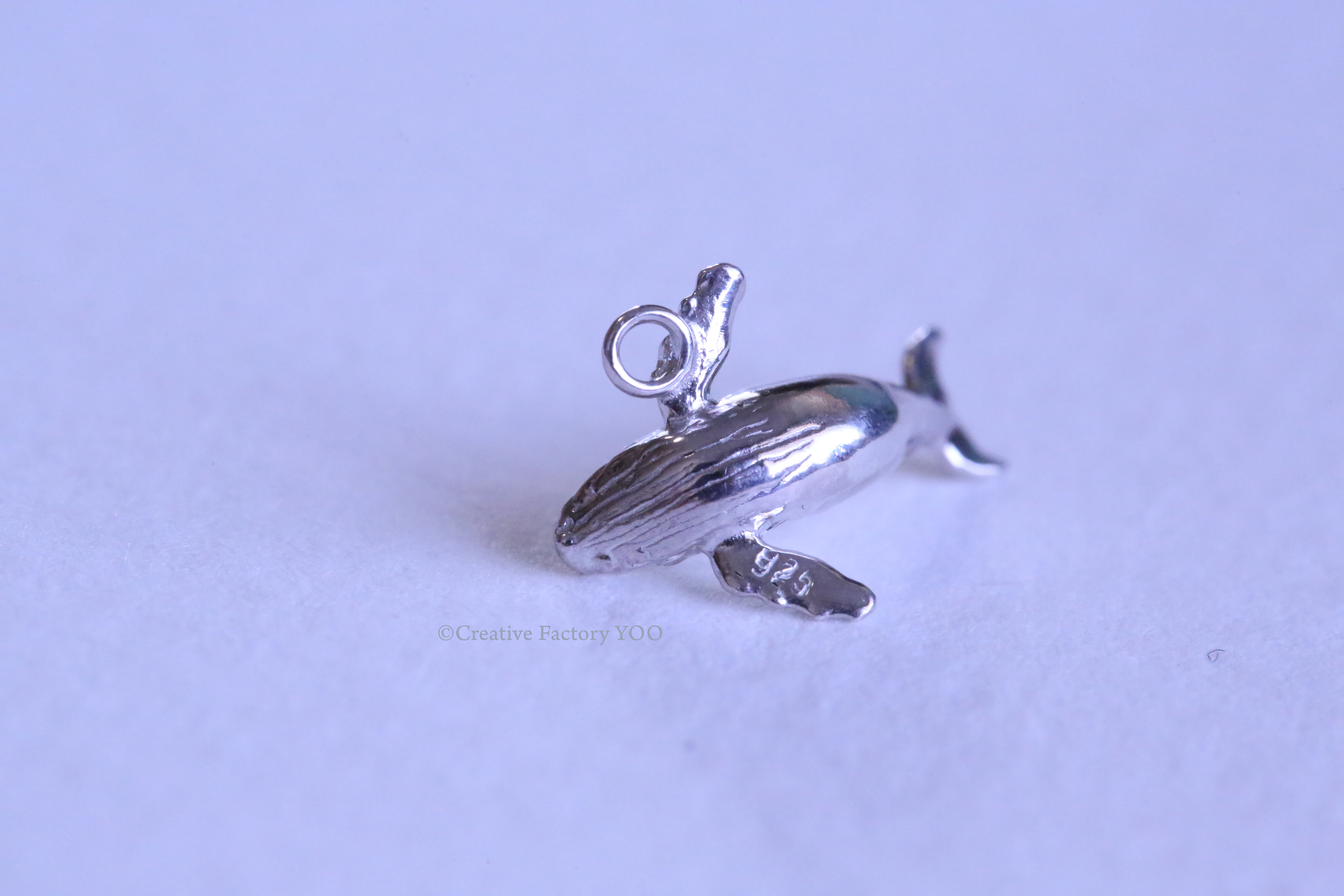  Mini Humpback Whale Pendant with Chain