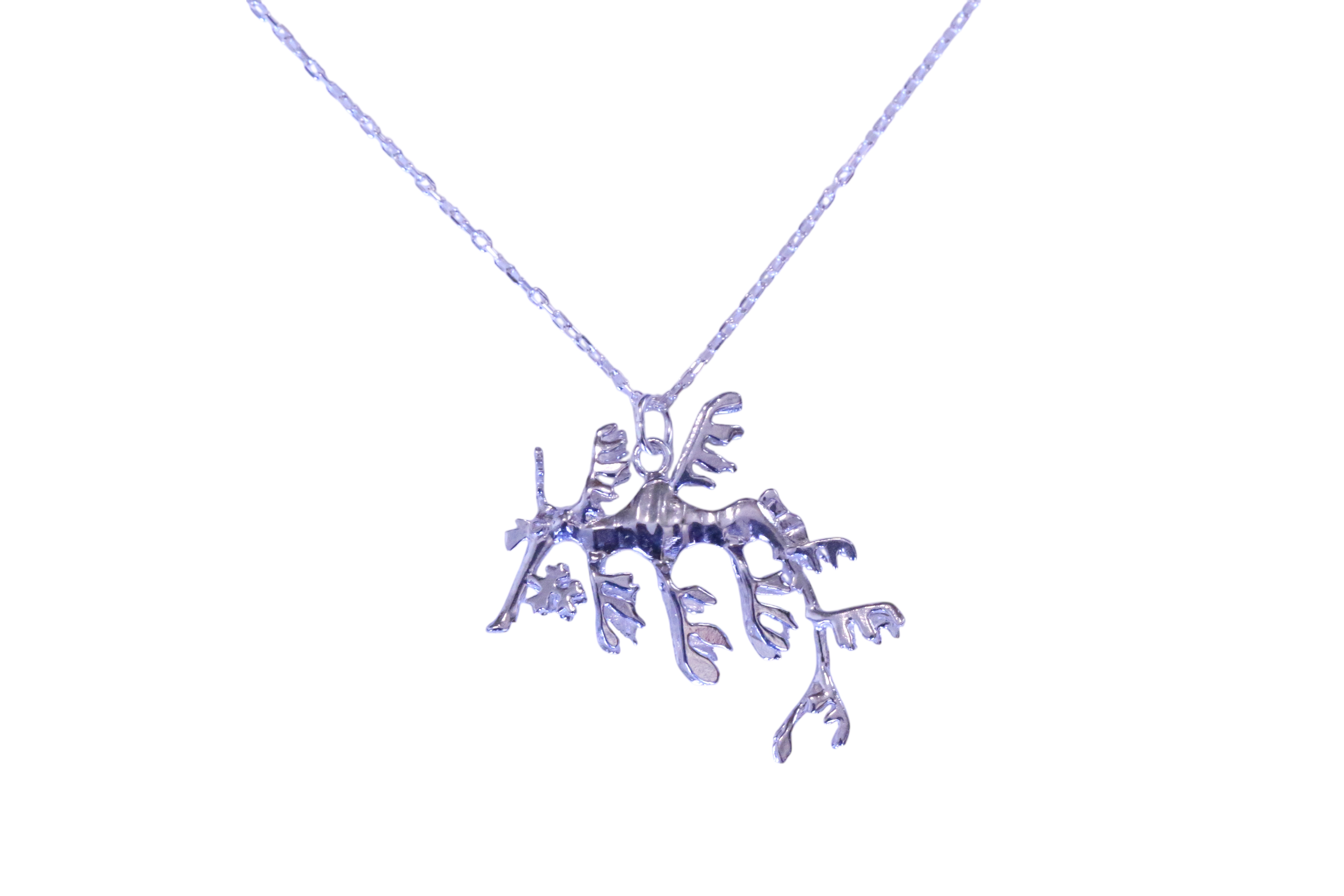 Leafy Seadragon Pendant with Chain