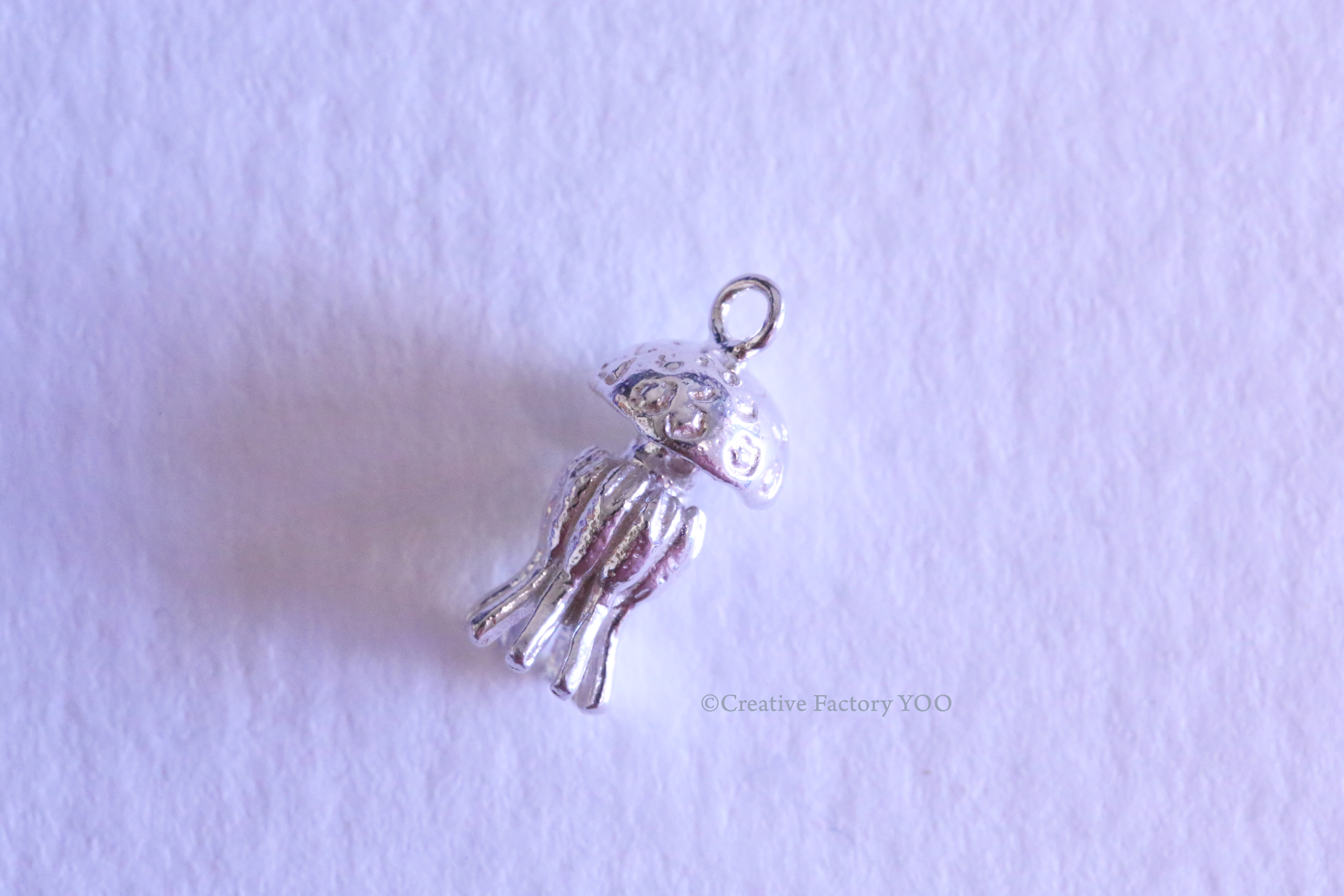 Spotted Jellyfish Pendant with Chain