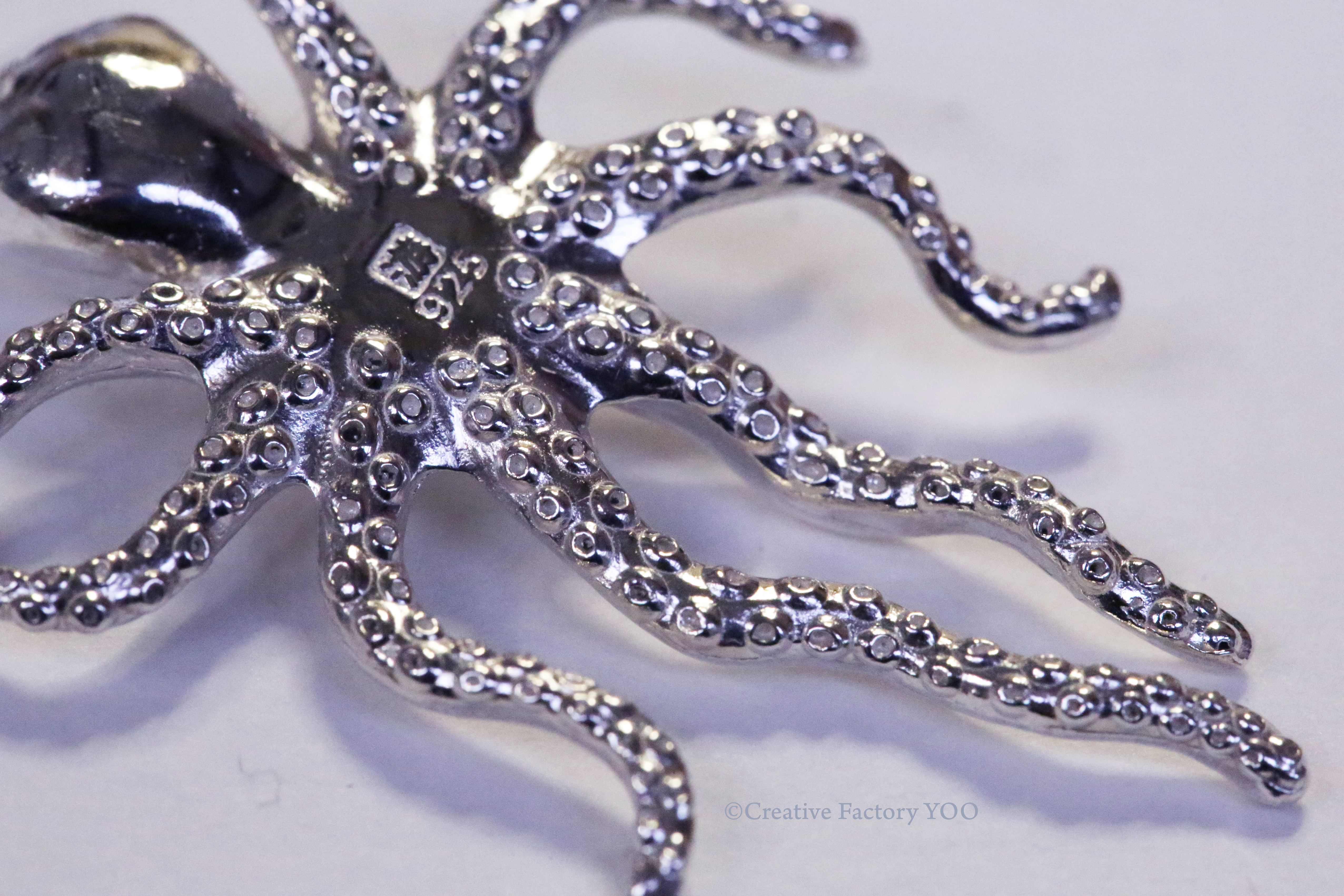 Southern White Spotted Octopus Necklace with Chain