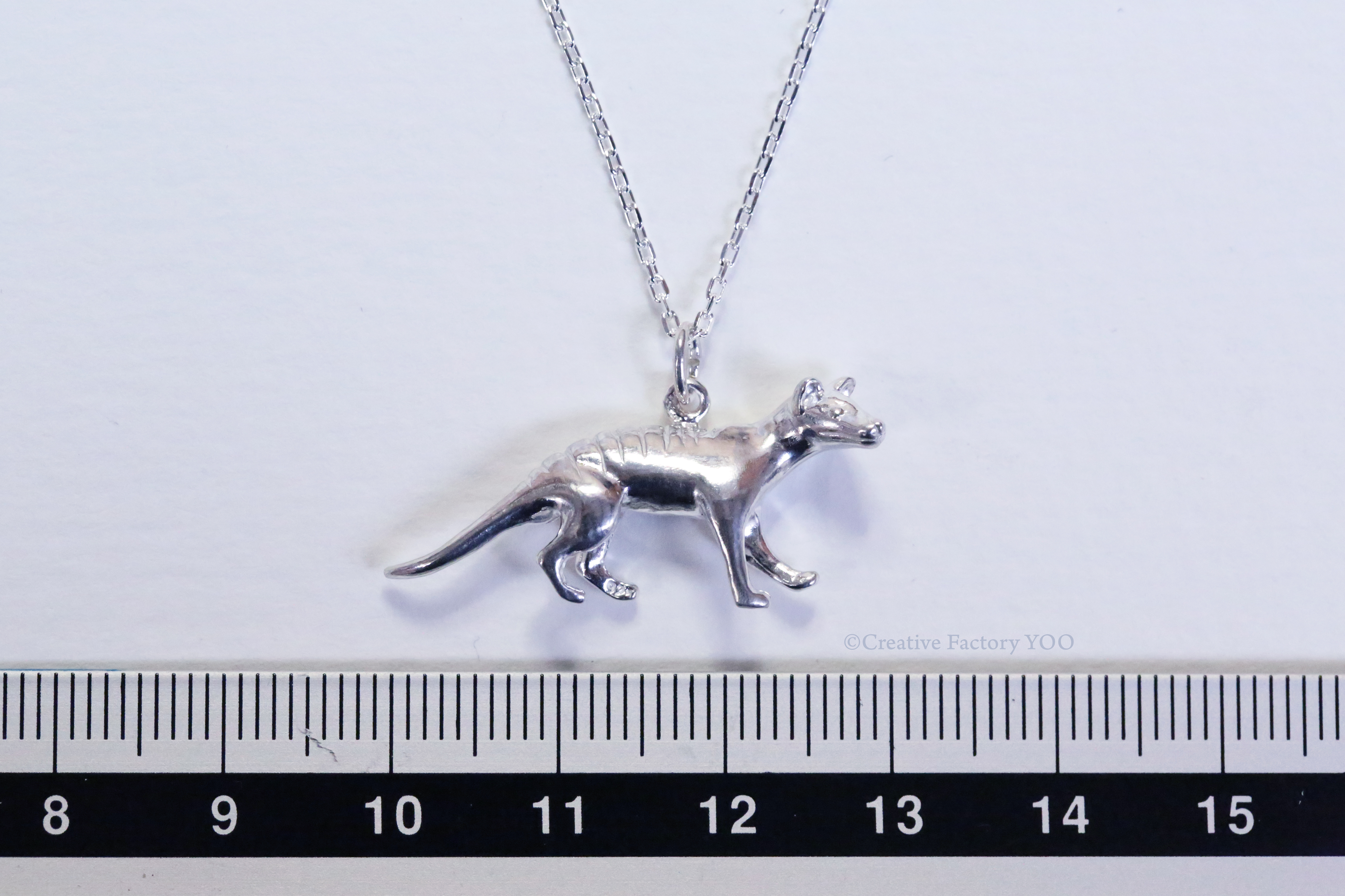  Tasmanian Tiger / Thylacine Pendant with Chain