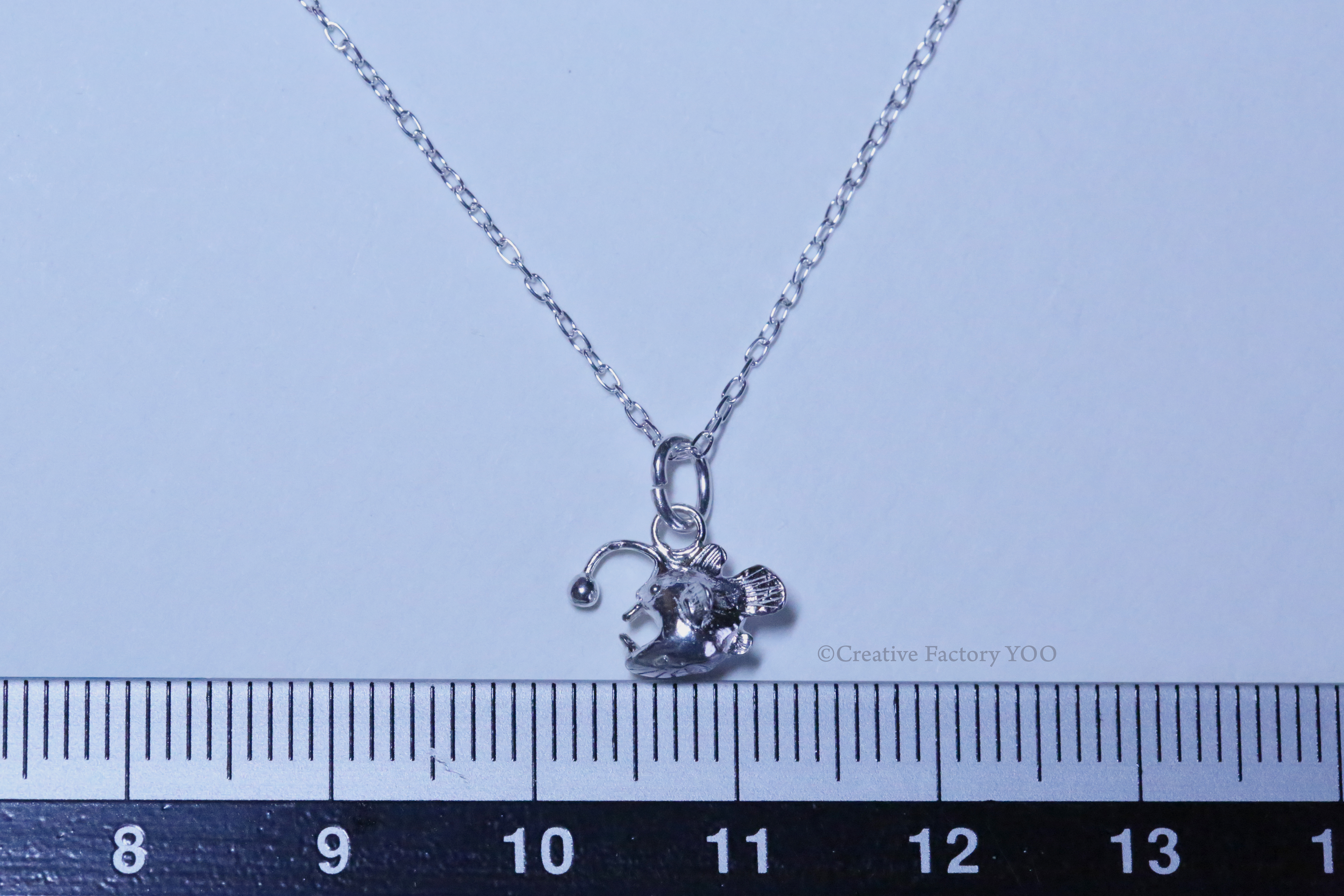  Deep-sea Anglerfish Pendant with Chain