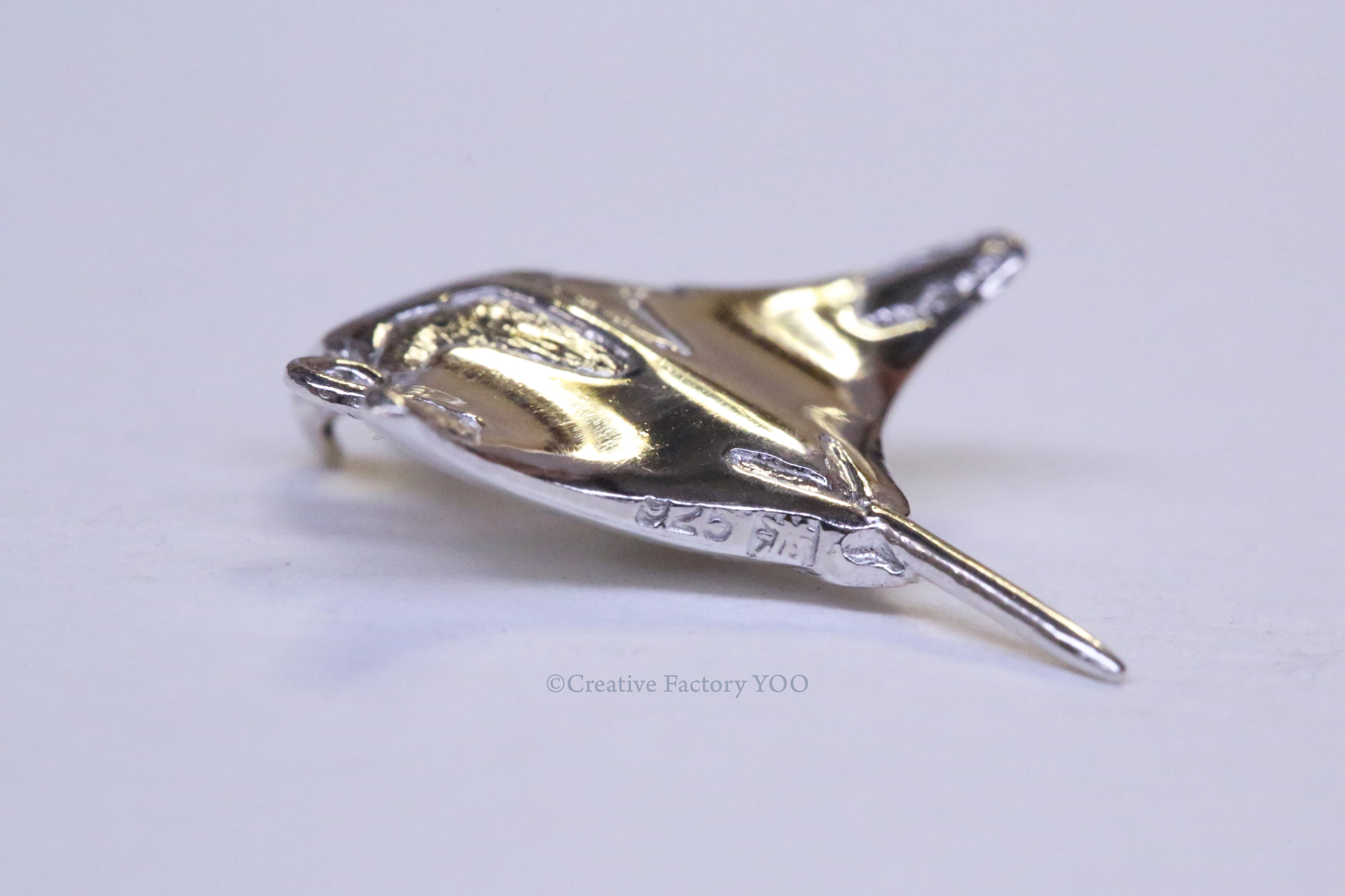 Manta Ray Pendant with Chain