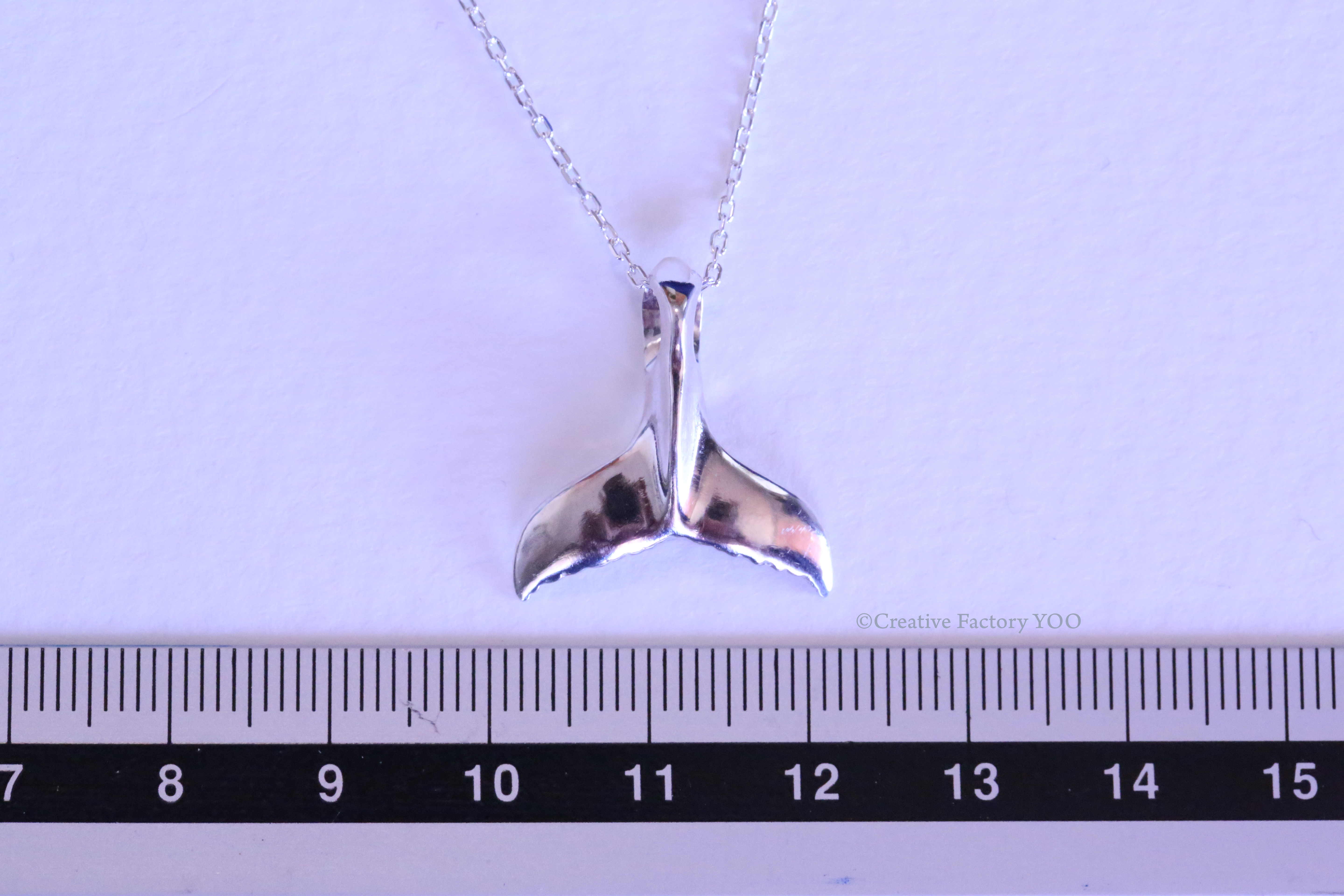  Humpback Whale Tail Pendant with Chain
