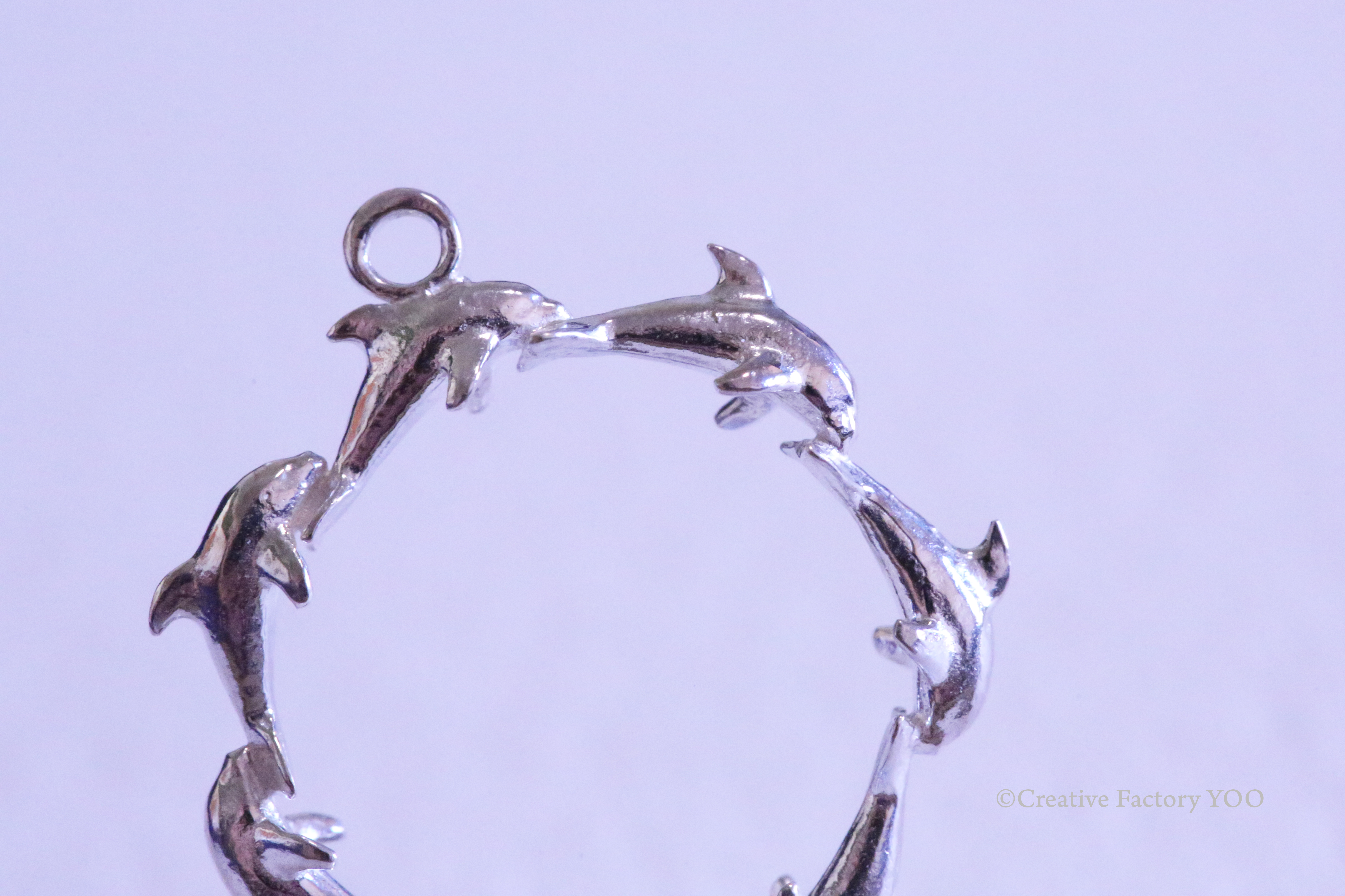  Seven Dolphin Pendant with Chain