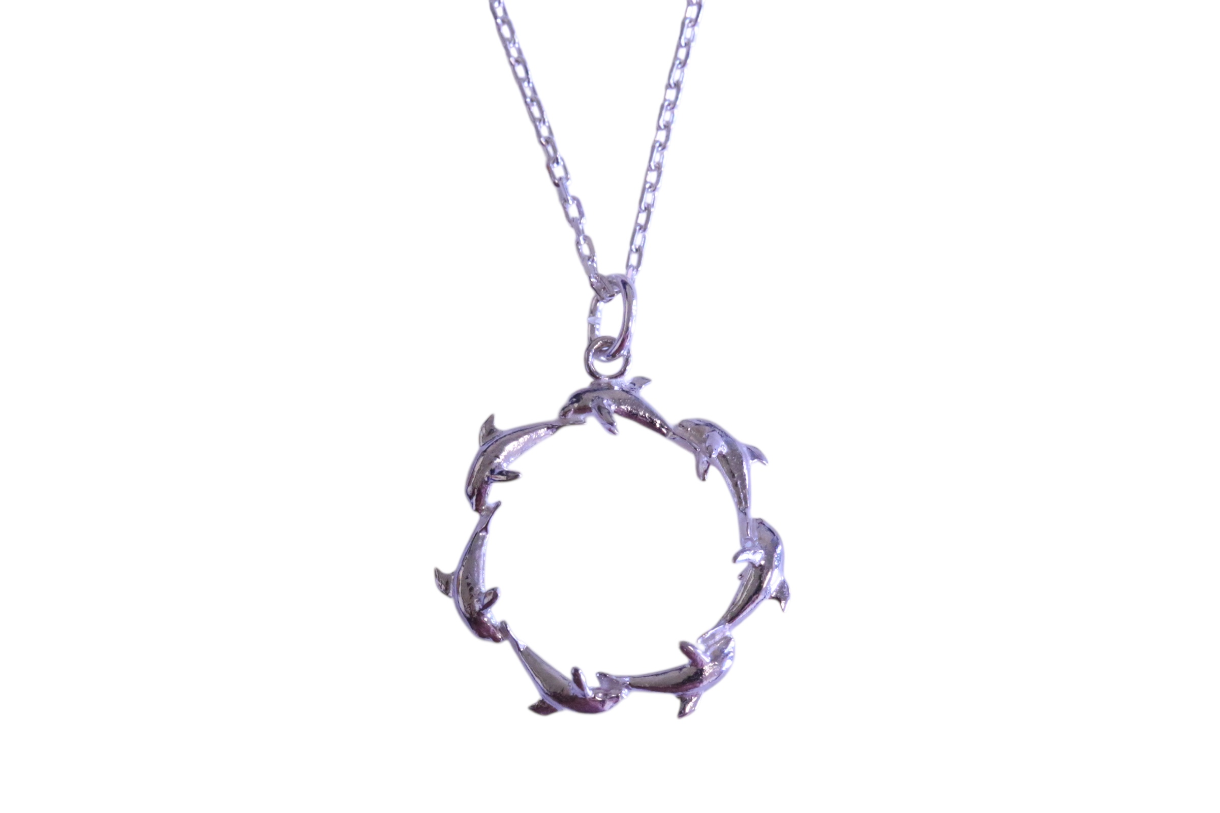  Seven Dolphin Pendant with Chain