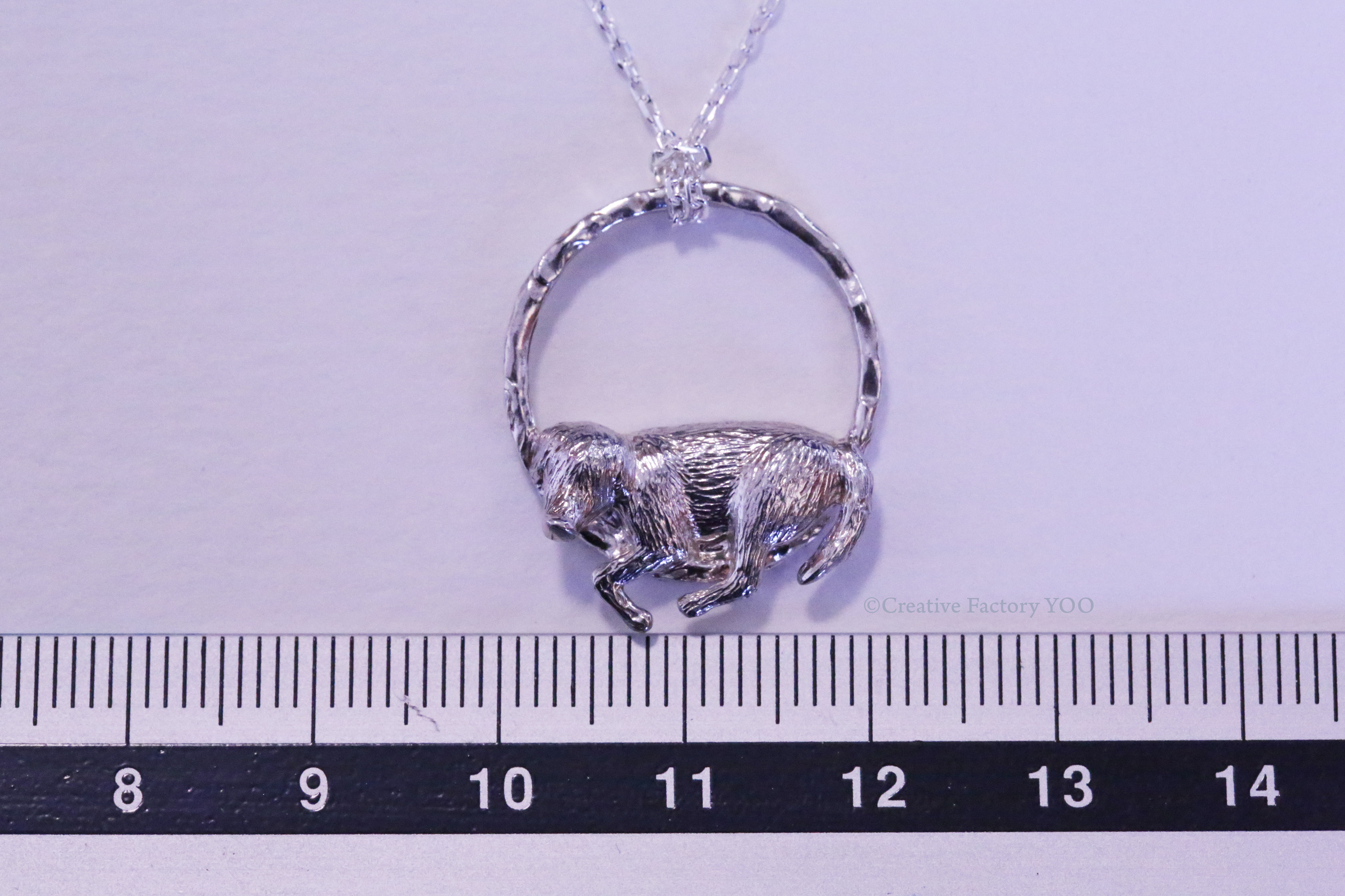  Sleeping Doggy Pendant with Chain