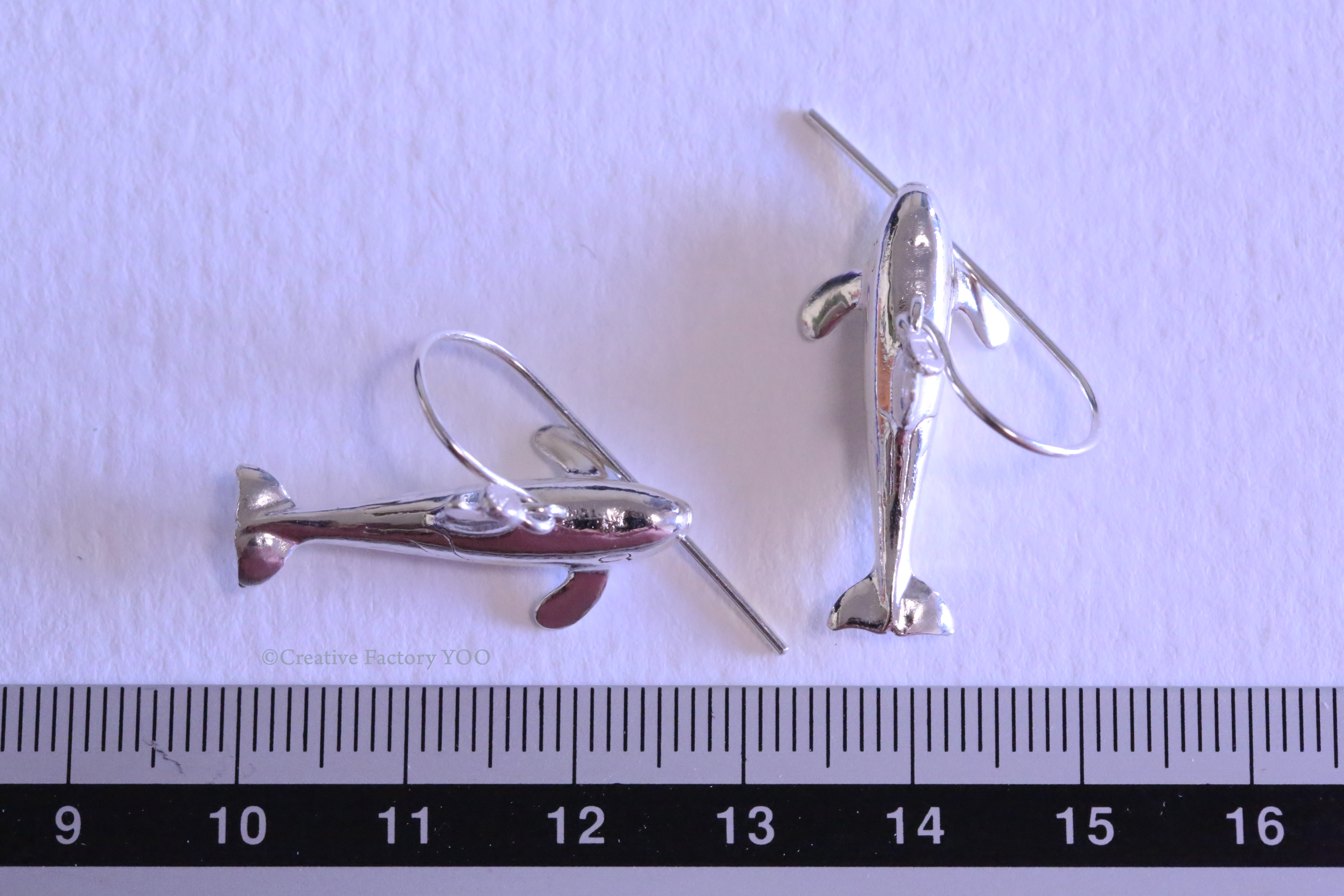 Orca / Killer Whale (Straight Shape) Earrings