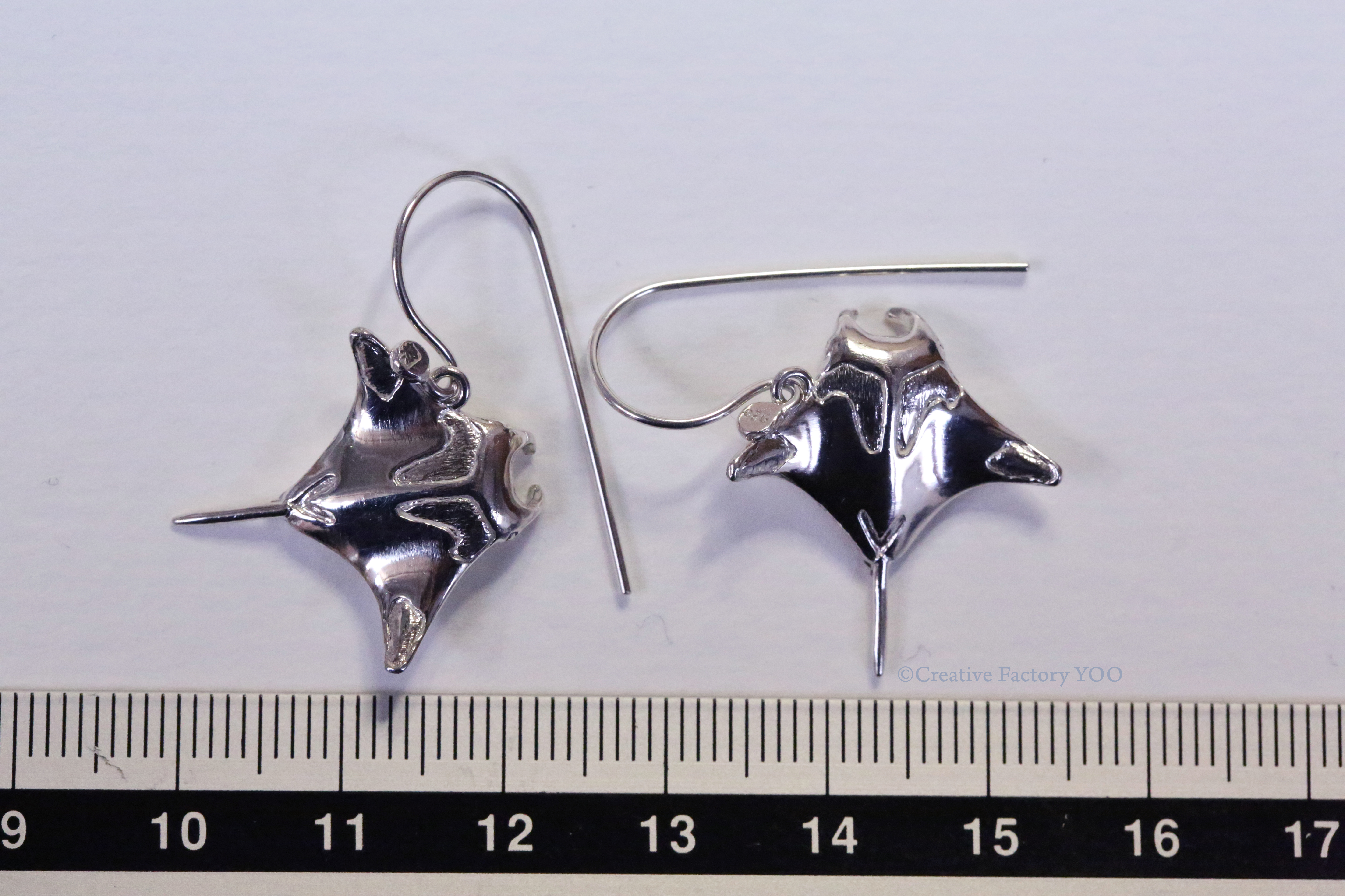 Manta Ray Earrings