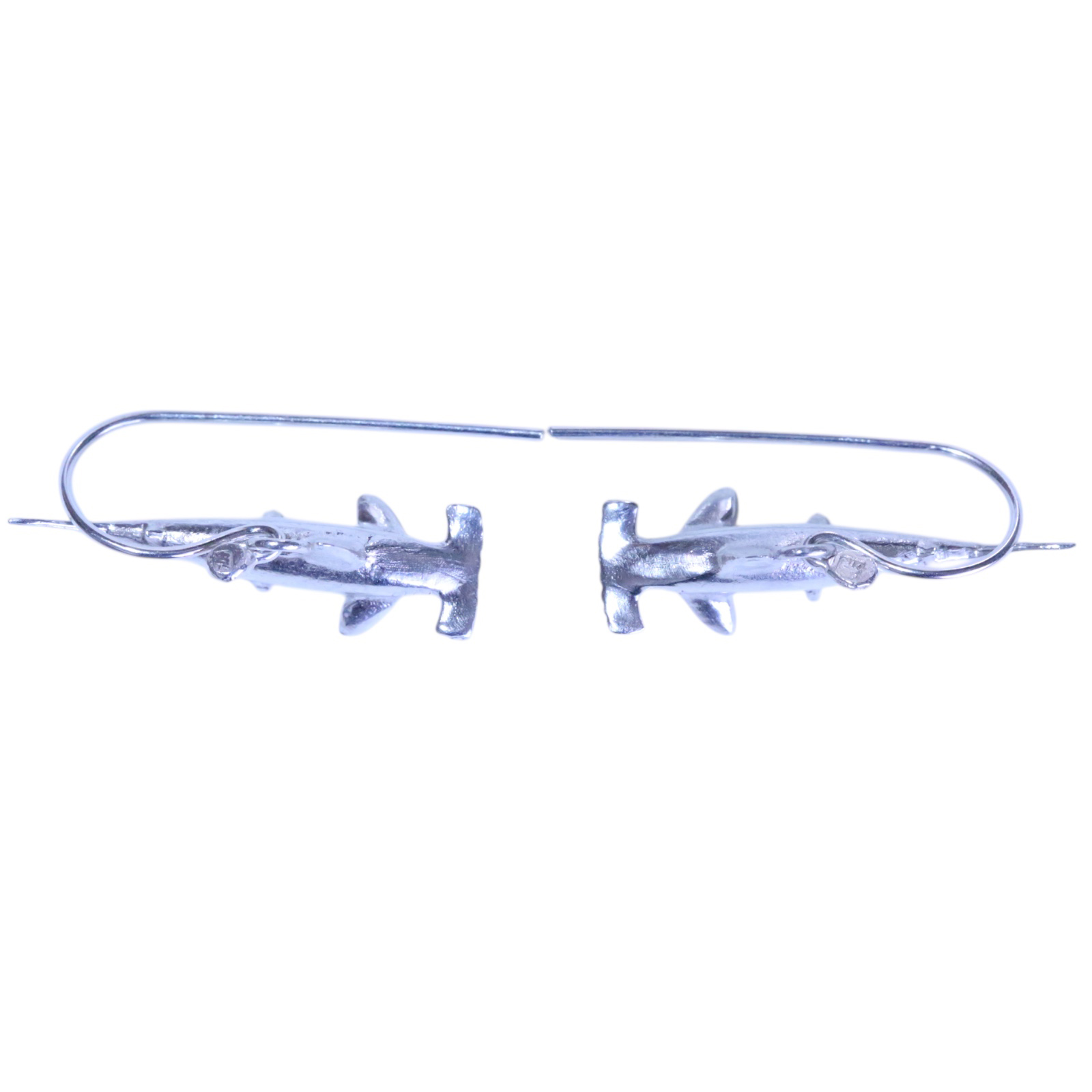Scalloped Hammerhead Shark Earrings