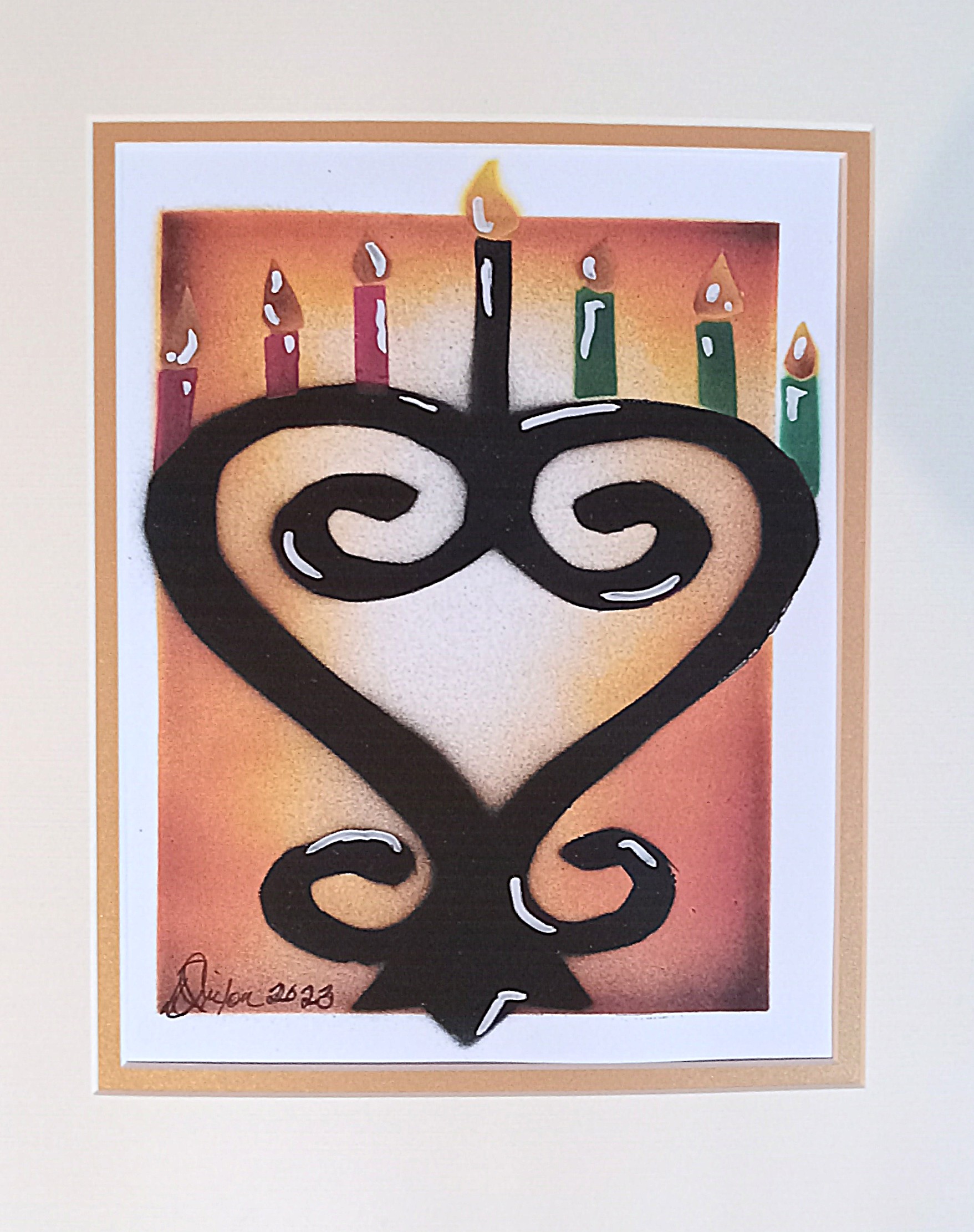 Sankofa and Kinara Kwanzaa Art Print