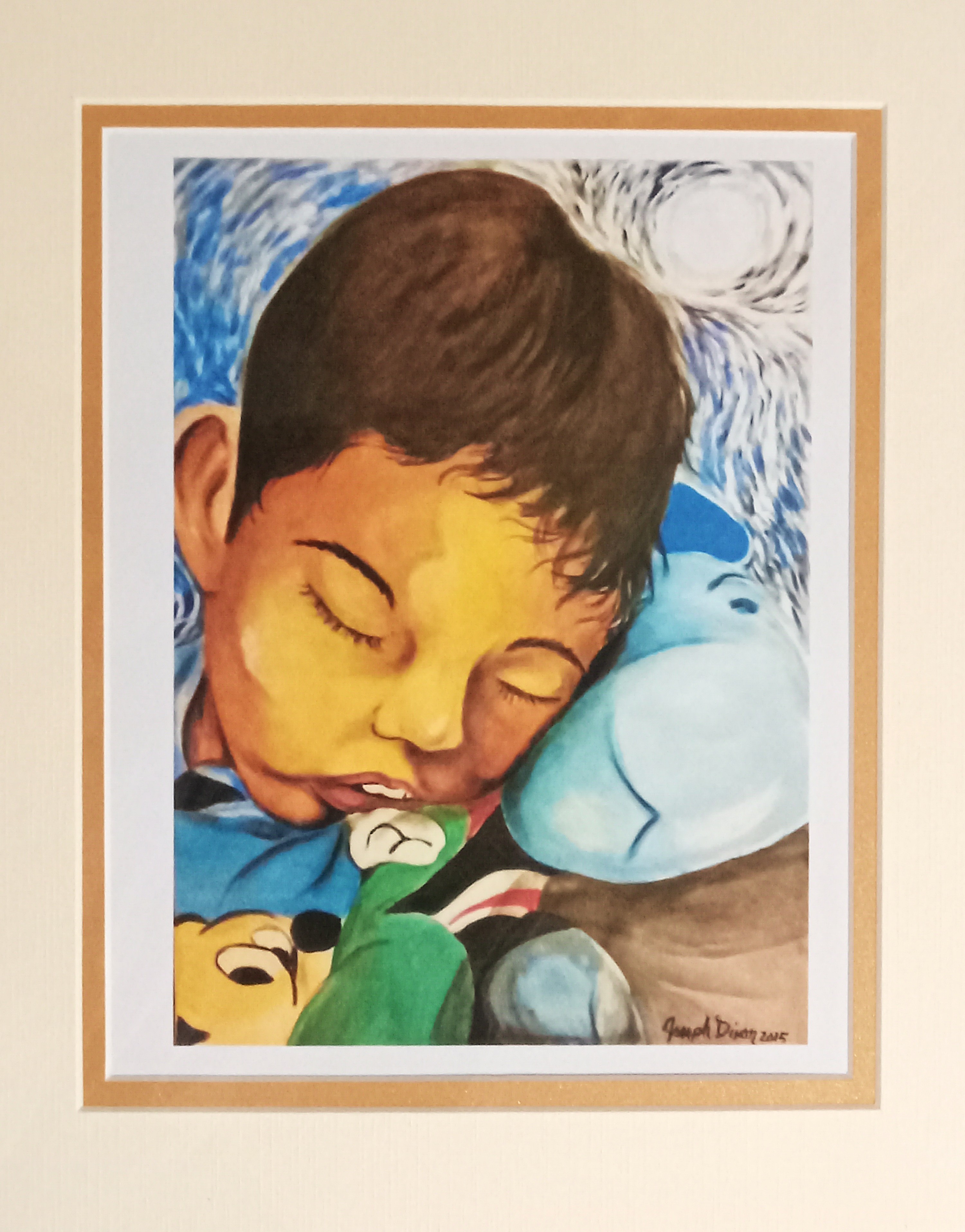 Faces of Autism Series "Sleeping Thru Music"
