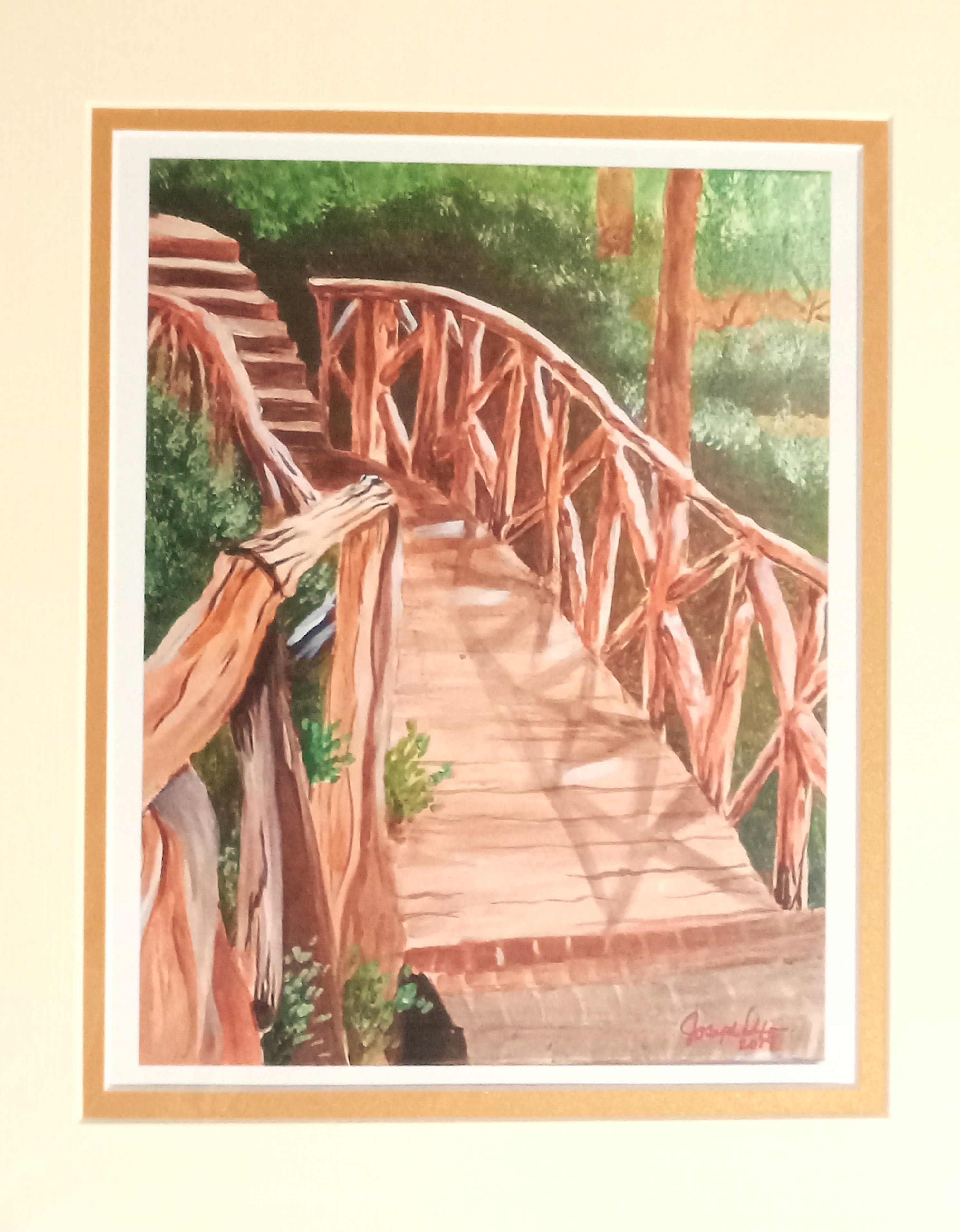 Landscapes of Bayou Bend Series "Wooden Bridge"