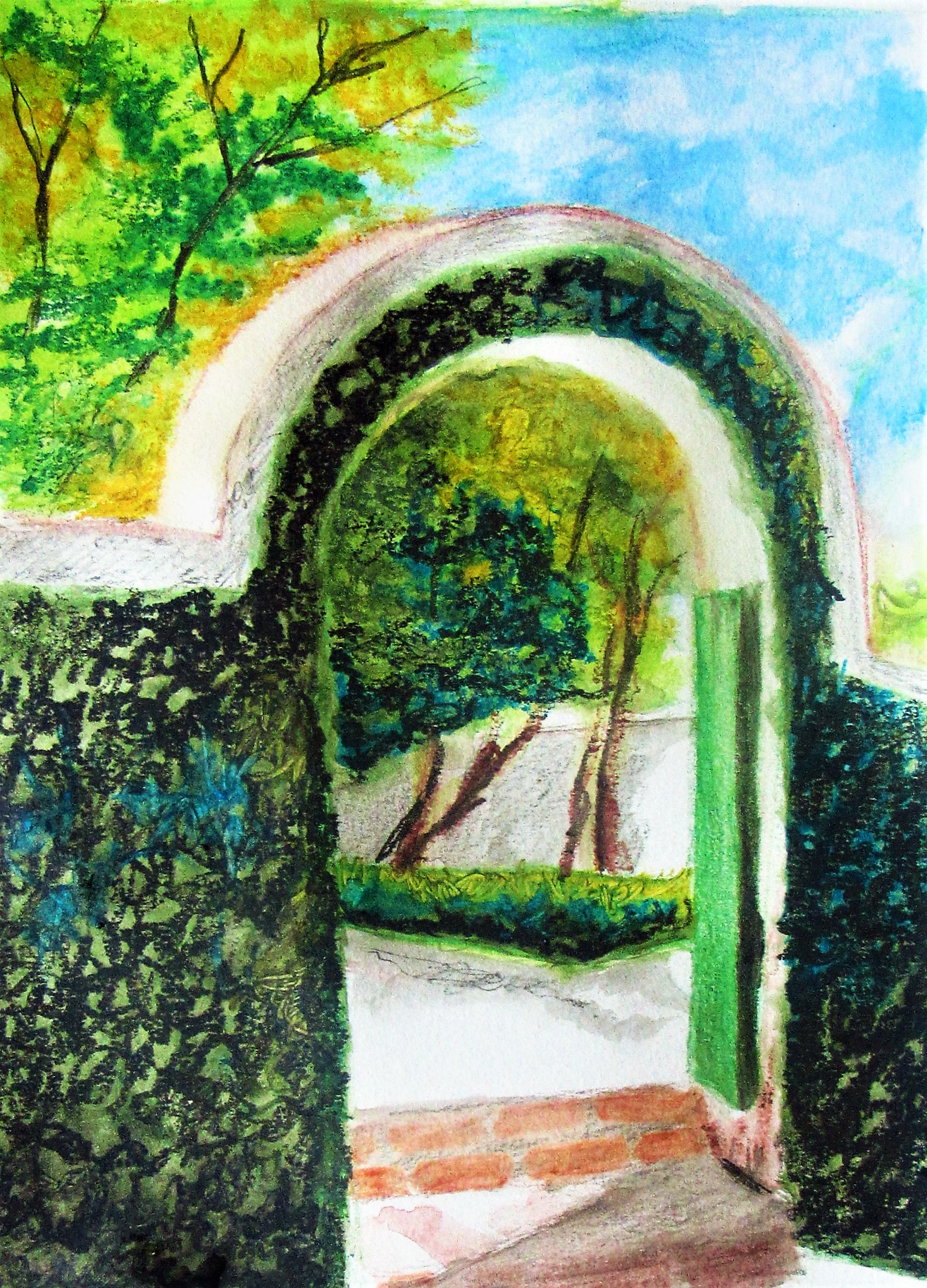 Landscapes of Bayou Bend Series "Archway 1"
