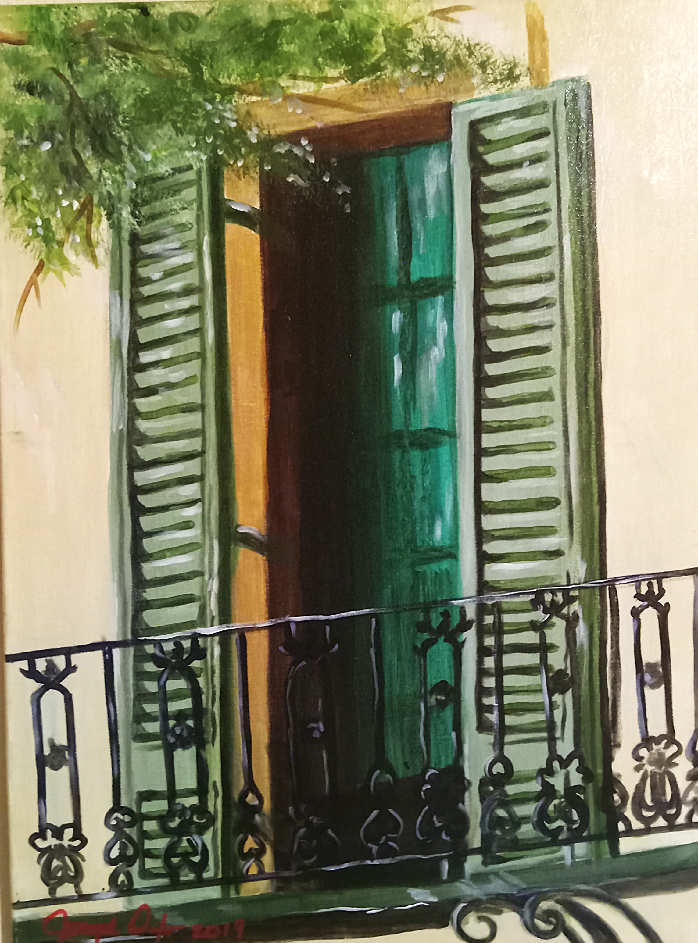 Landscapes of Bayou Bend Series French Window 1