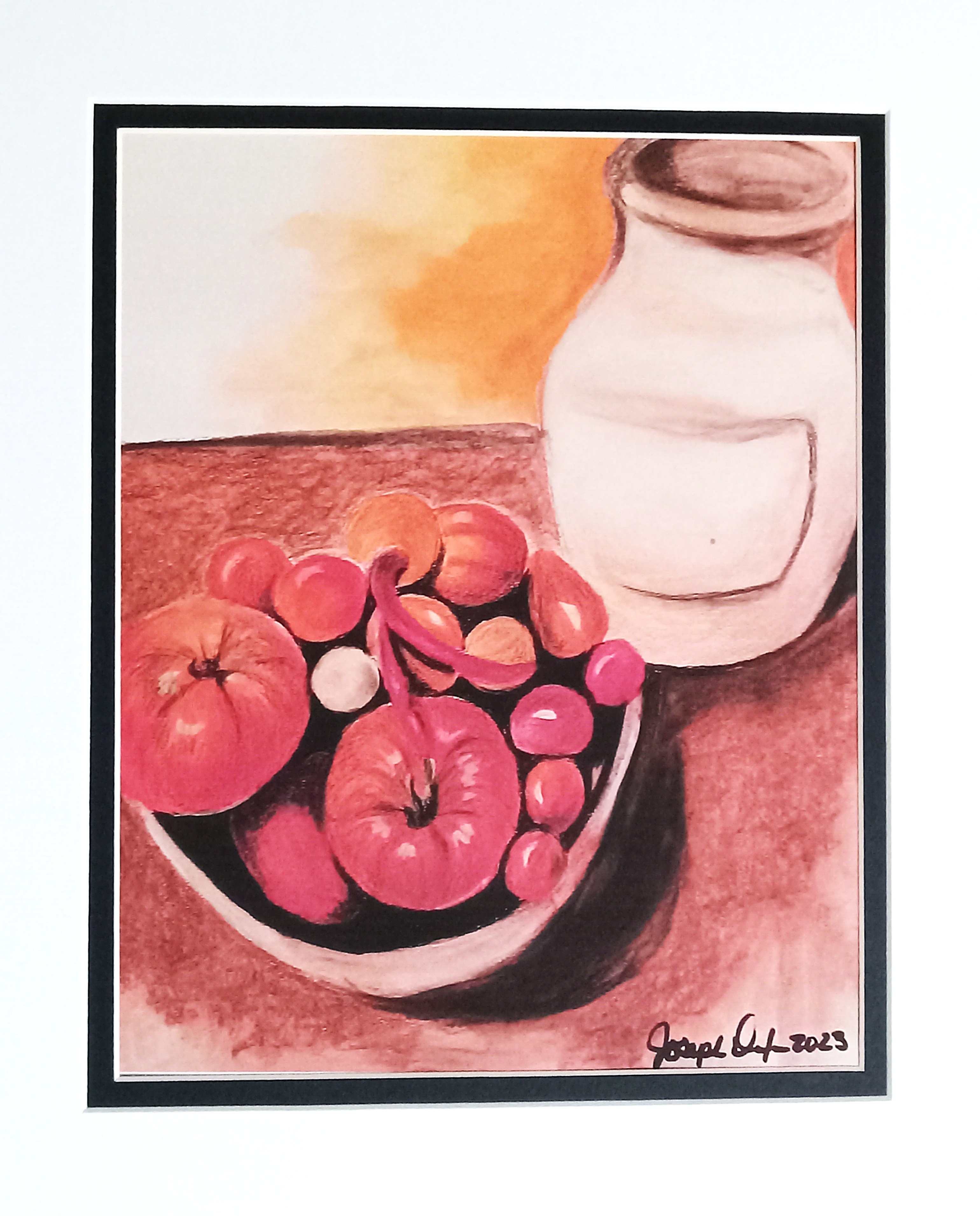Art and The Garden Series "Vegetables and Vase"