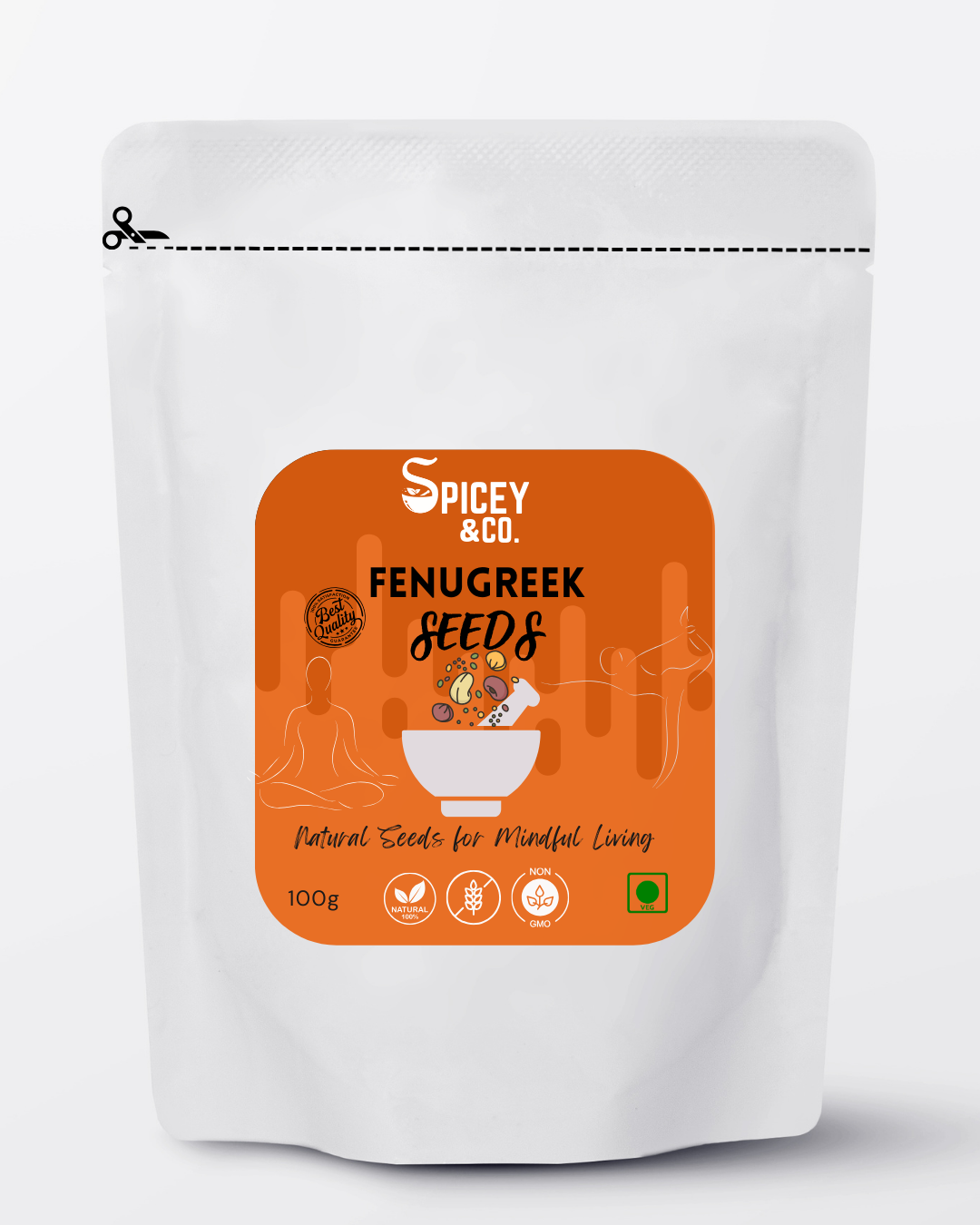 SpiceyNCo Premium Fenugreek Seeds 250 g – 100% Natural Superseed | For Blood Sugar Control, Hormonal Balance & Digestive Wellness