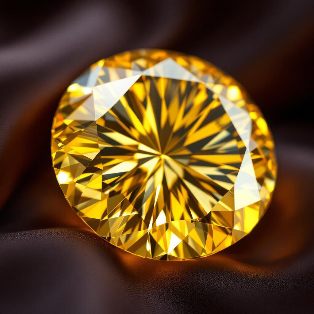 Brilliant Cut Yellow Gemstone ( Pukhraj) ORIGINAL LAB TESTED