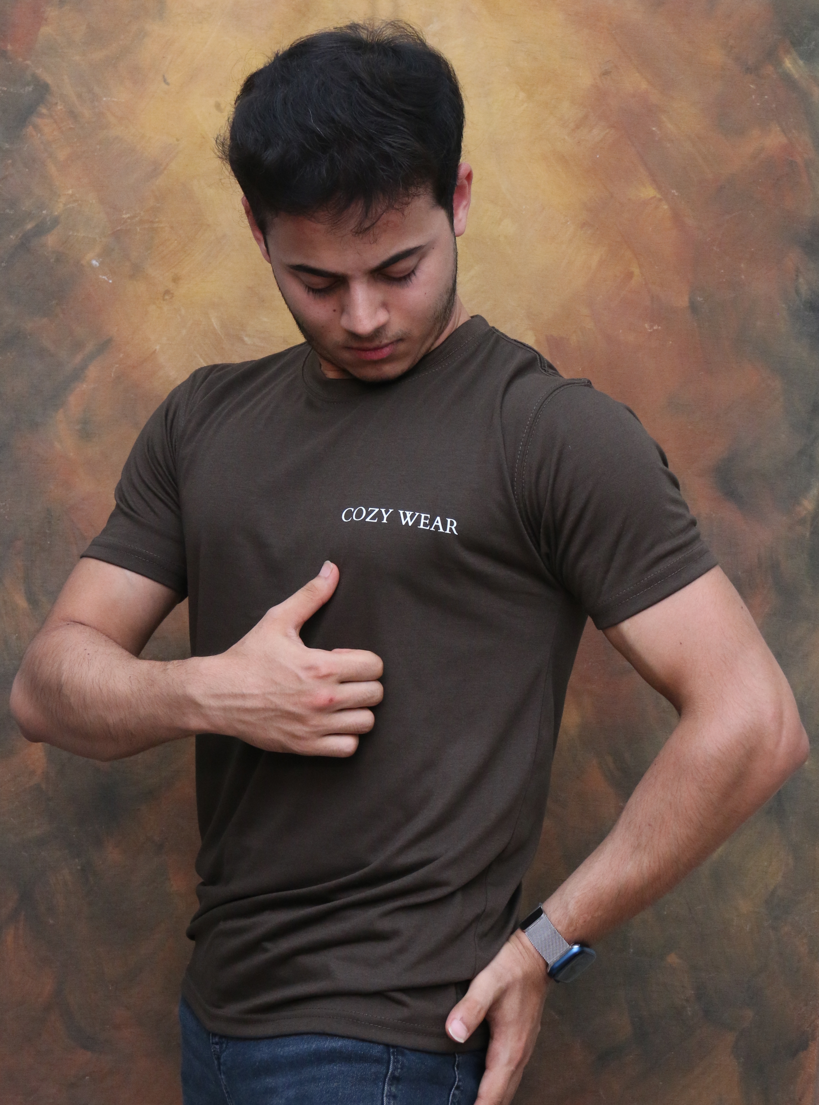 COZY WEAR Olive green T-shirt 