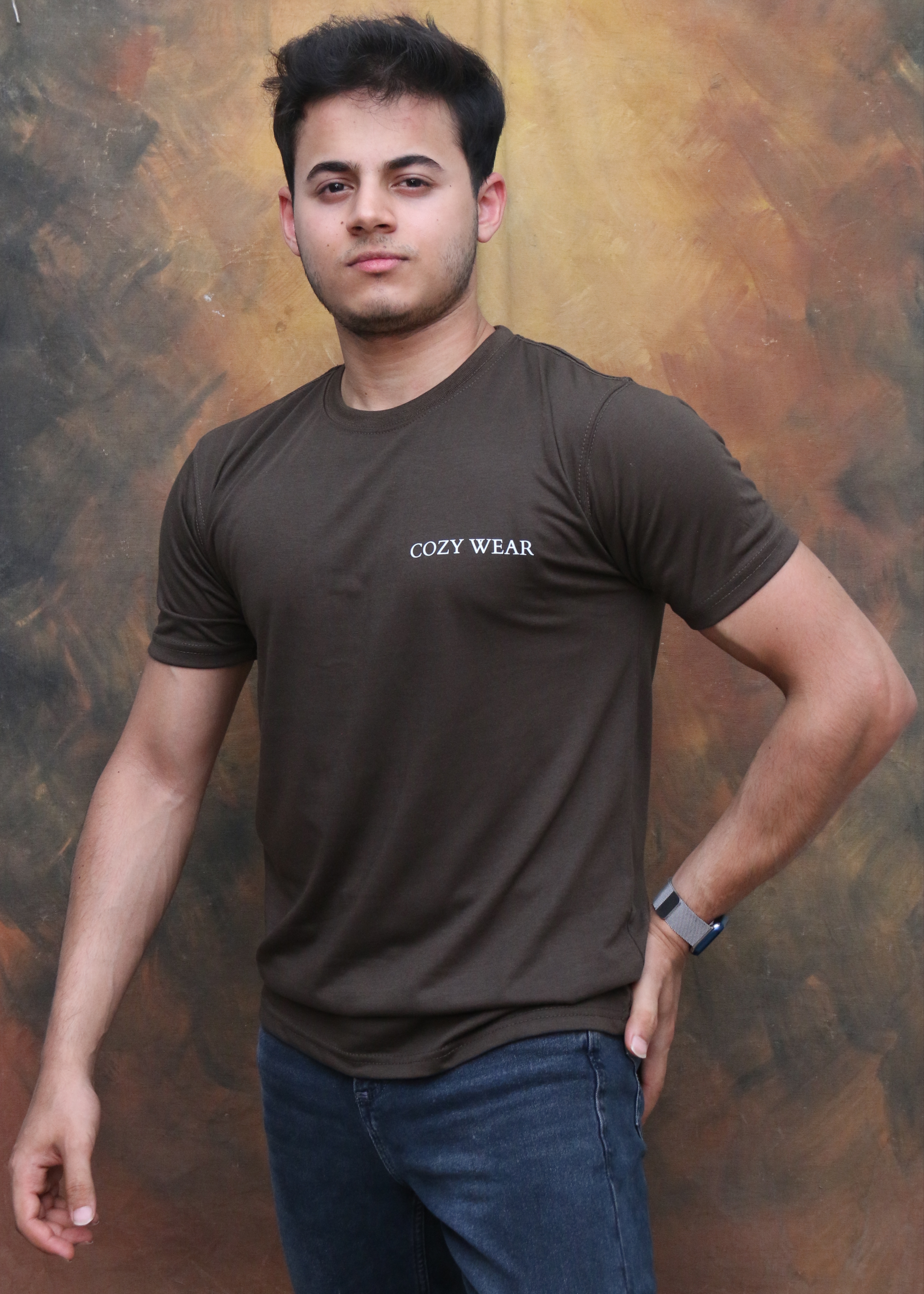 COZY WEAR Olive green T-shirt 