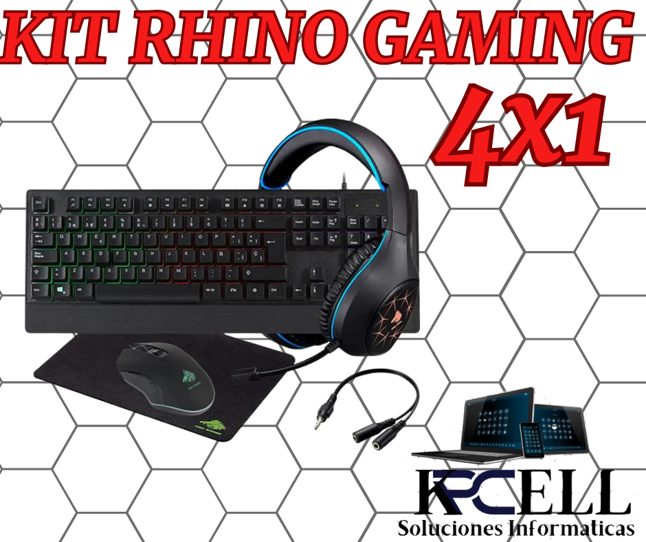 KIT GAMING RHINO 4 IN 1 