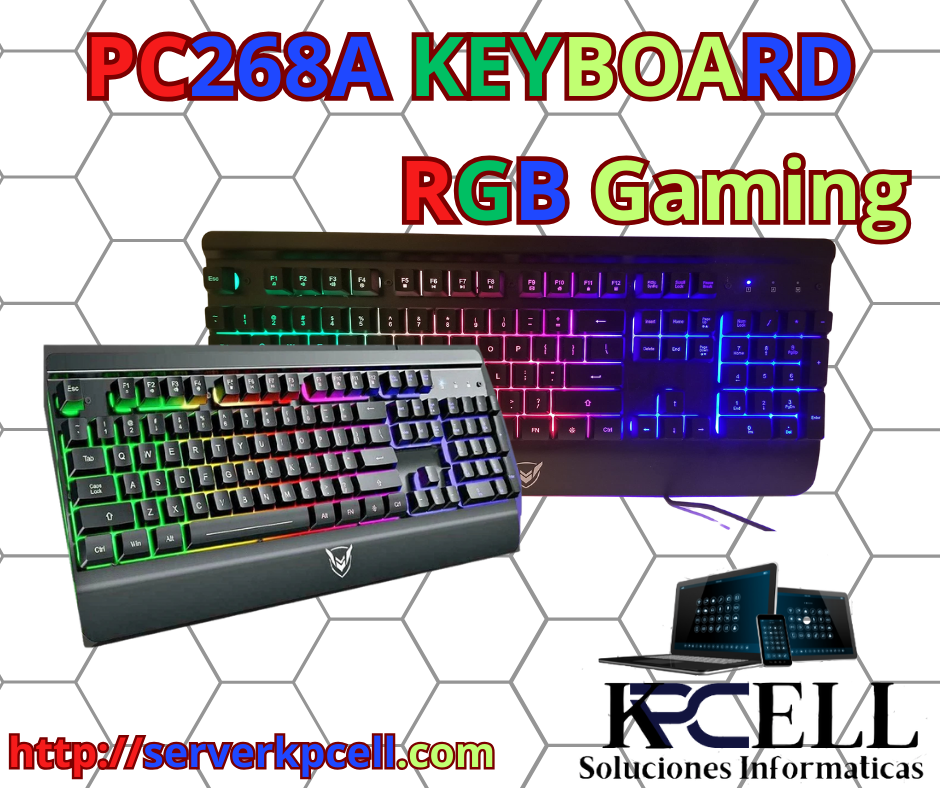 Teclado 100% / RGB Gaming 