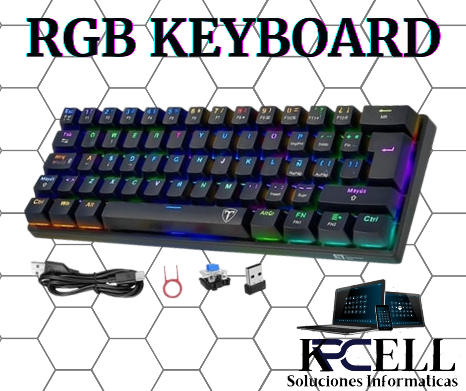 Teclado 60% / RGB Gaming Multimodo