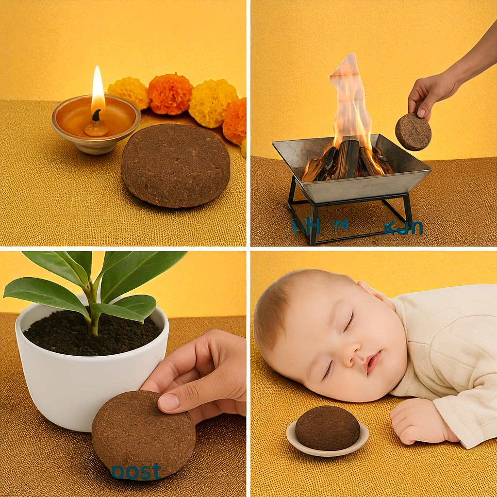 Natural Cow Dung Cake