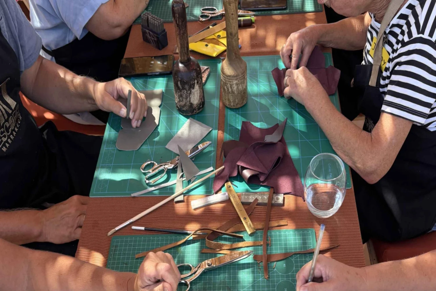 Handcrafted Green Suede Wallet