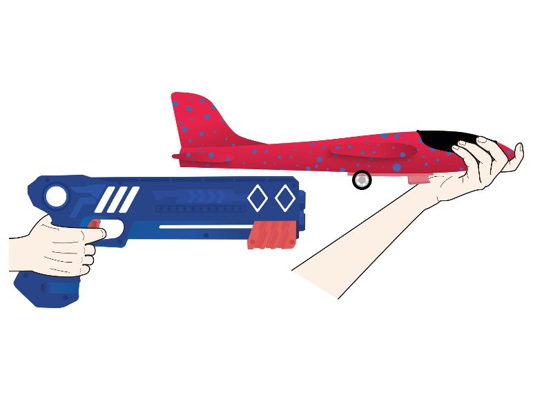 Playtive Raketa / Mini kluzák / Katapultový kluzák