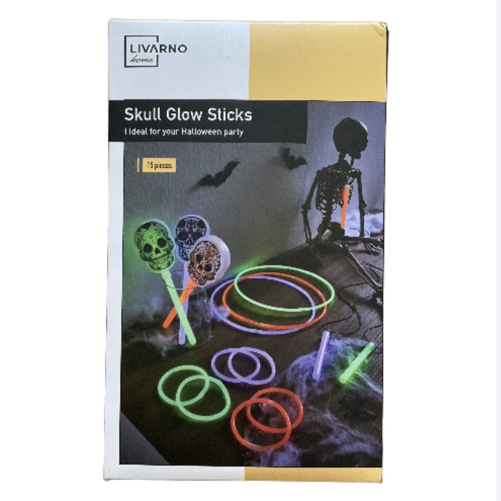 Svítící tyčinky s lebkou Livarno