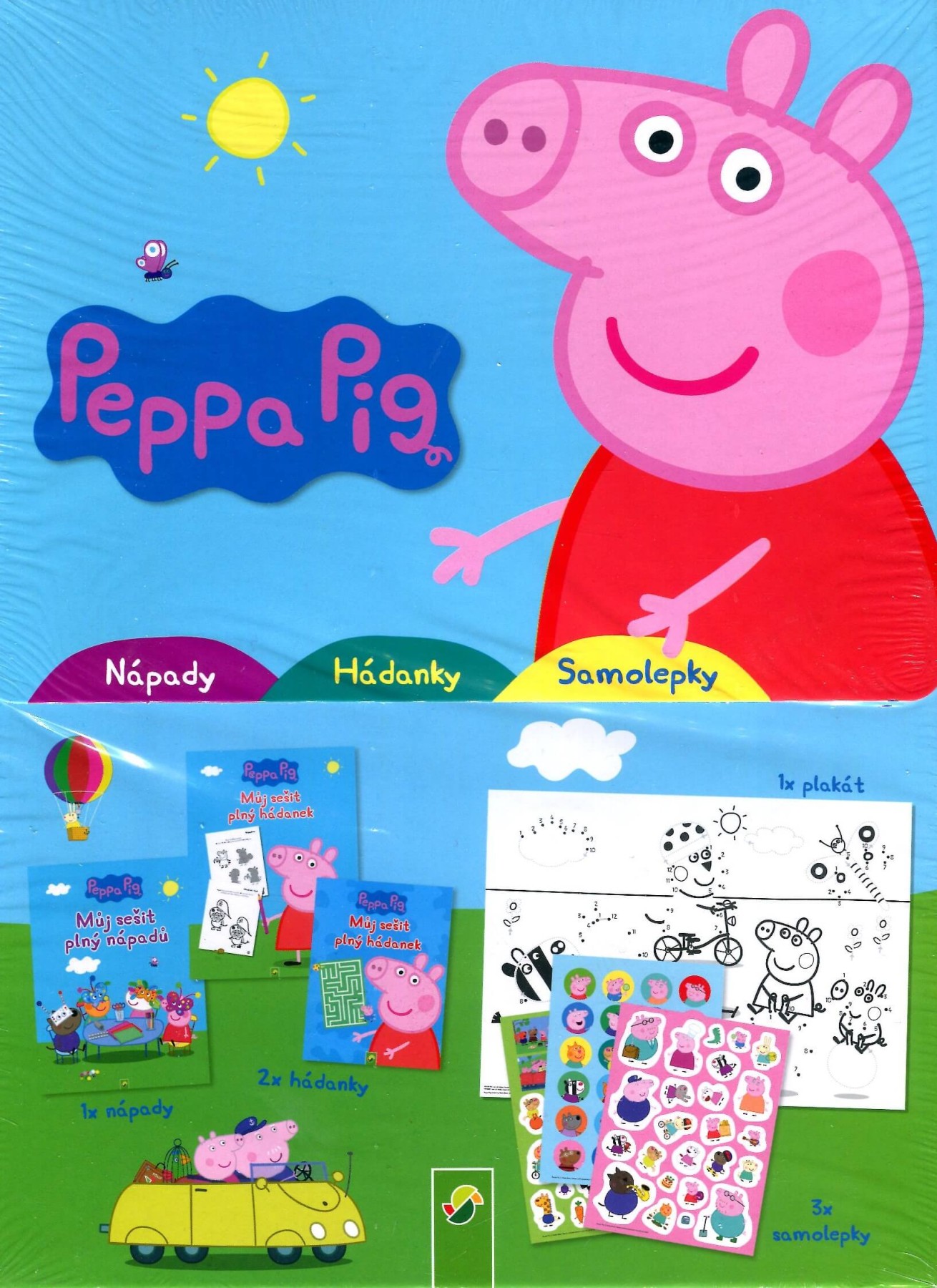 Peppa Pig - Nápady, Hádanky, Samolepky