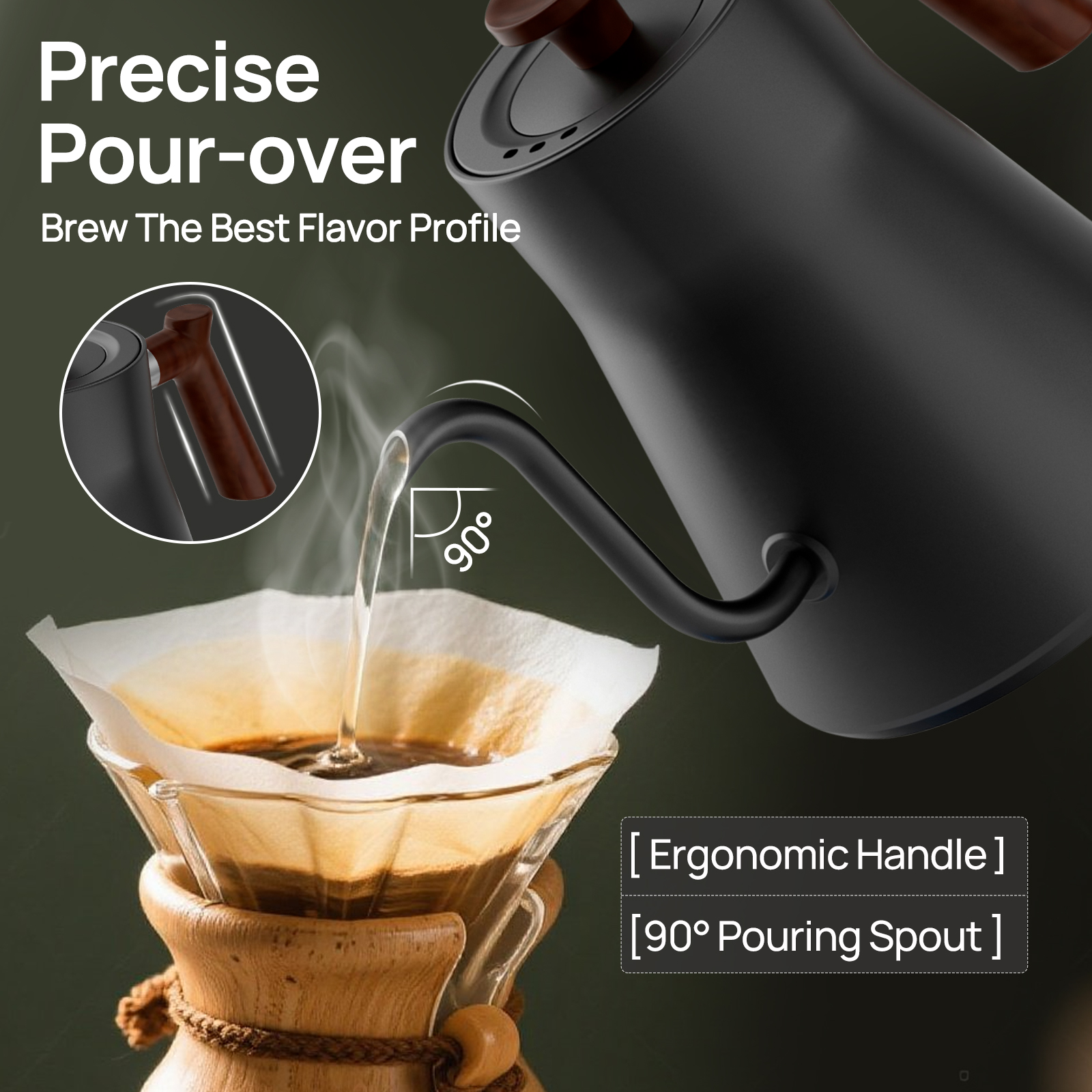 Brutelle Electric Gooseneck Kettle