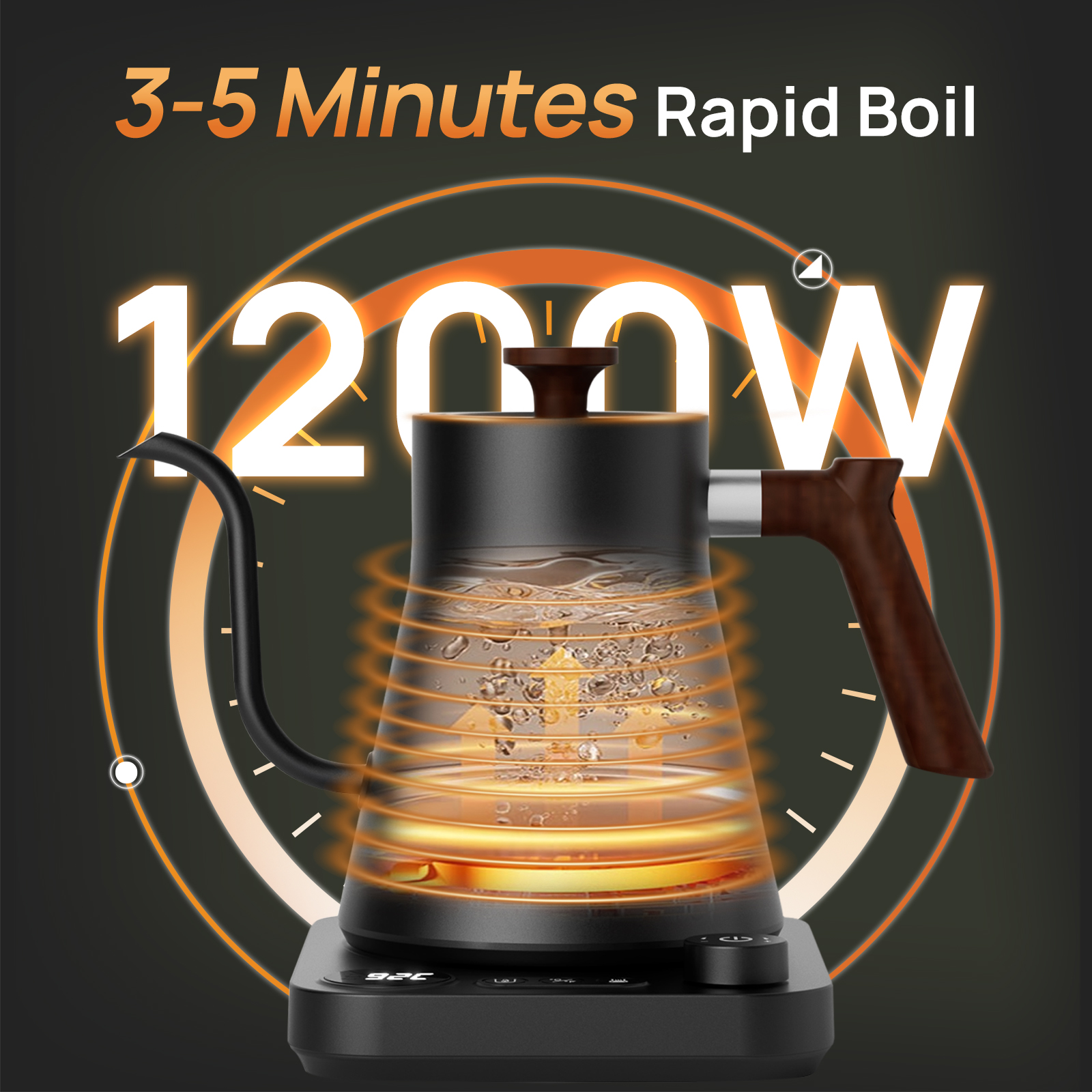 Brutelle Electric Gooseneck Kettle