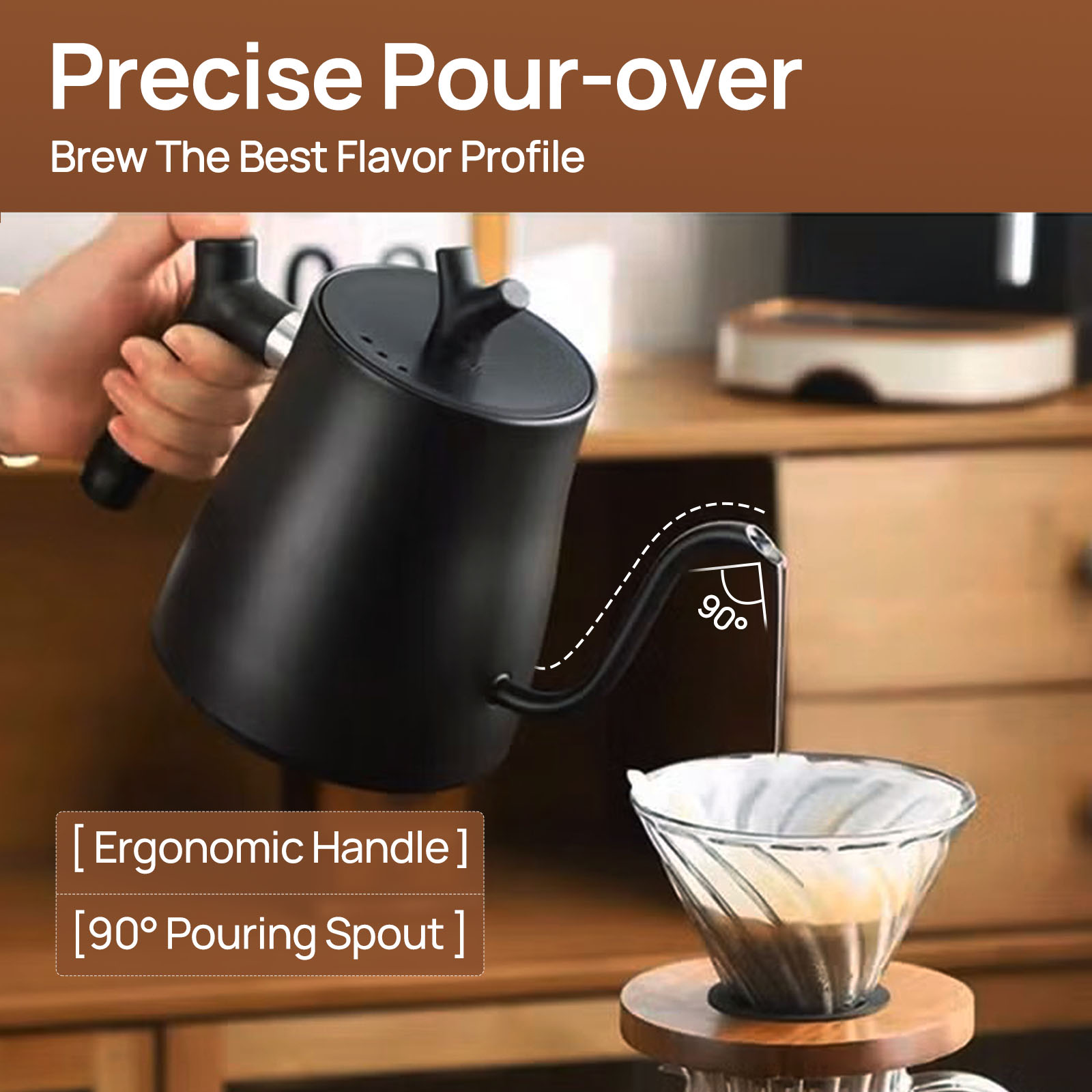 Brutelle Electric Gooseneck Kettle