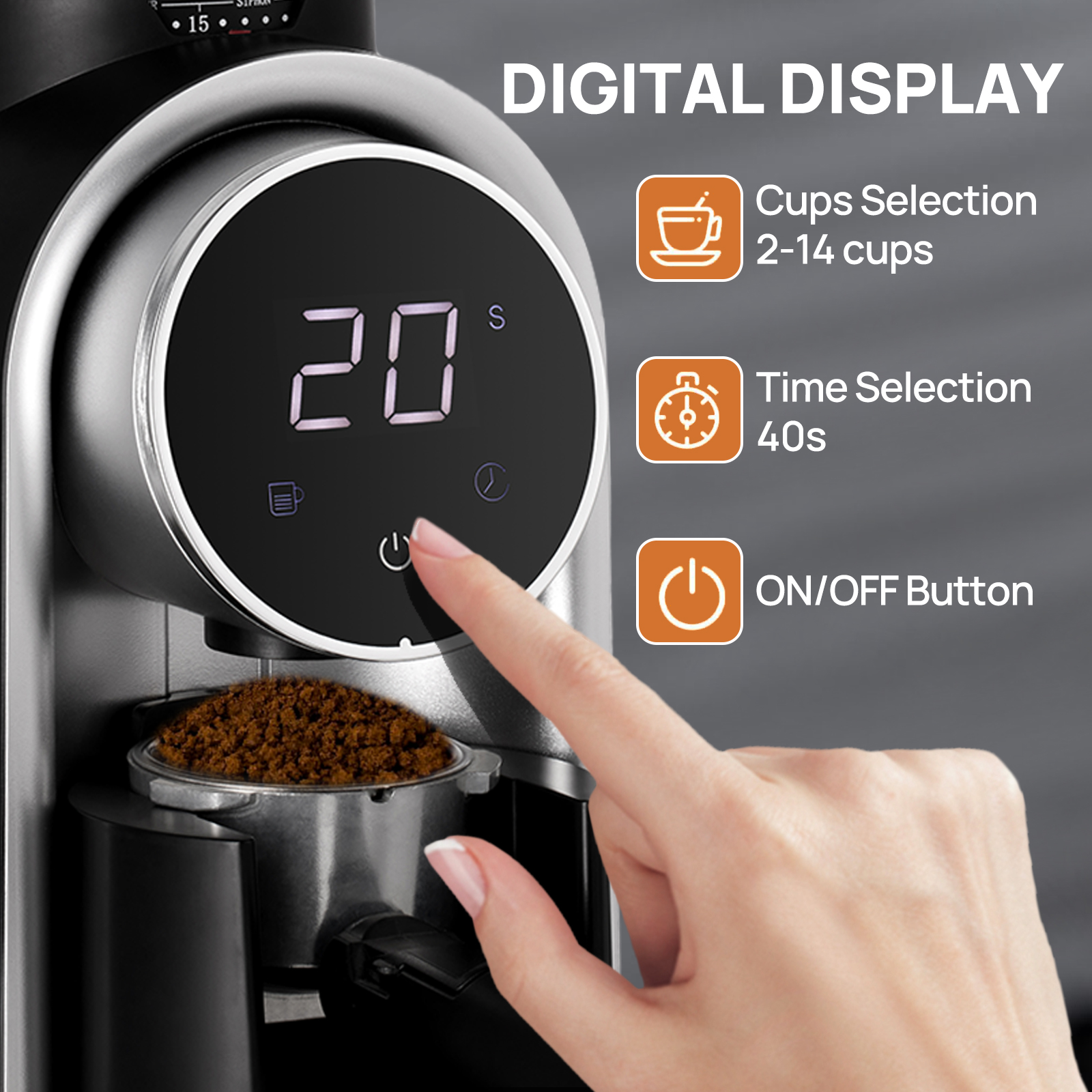 Brutelle Electric Burr Coffee Grinder