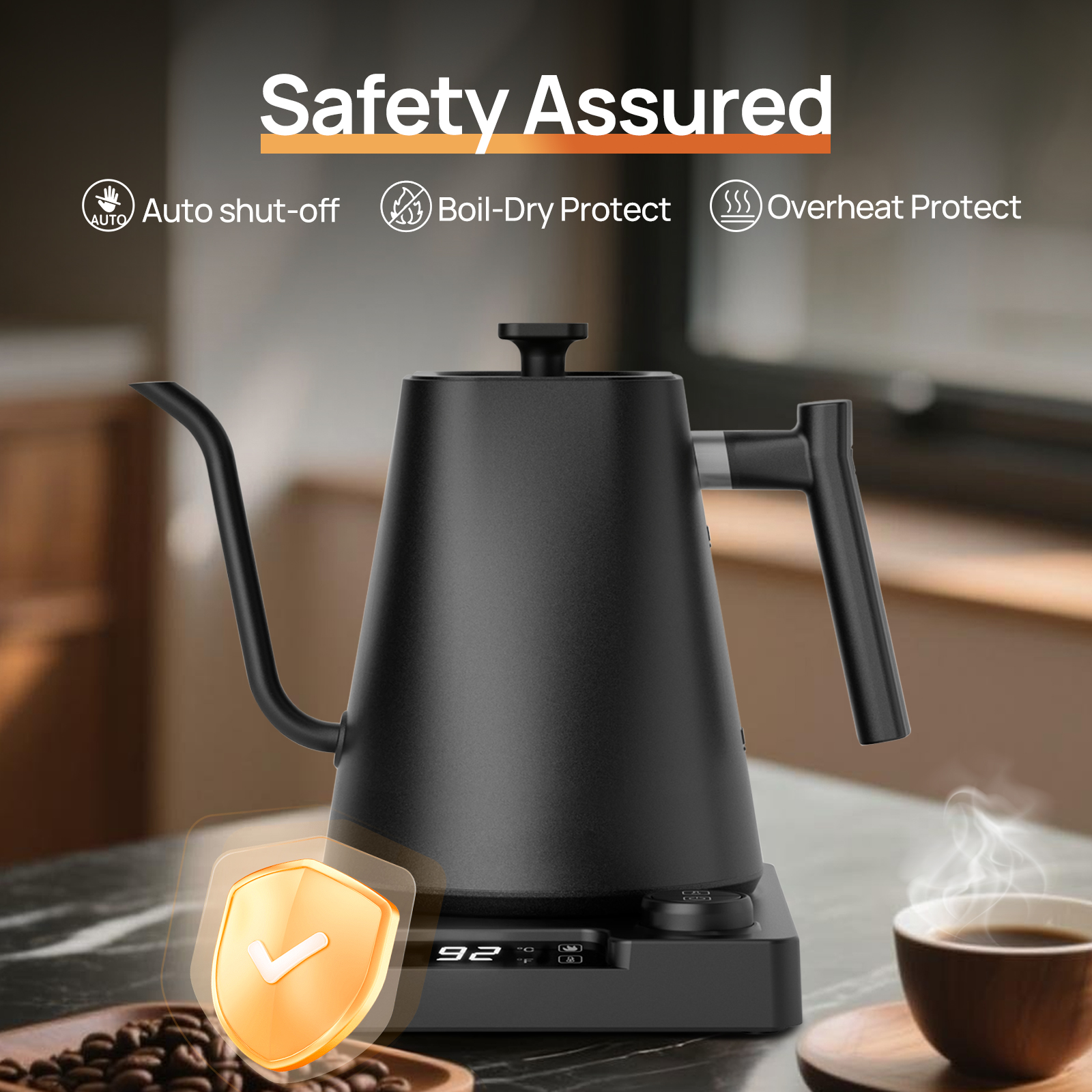 Brutelle Electric Gooseneck Kettle