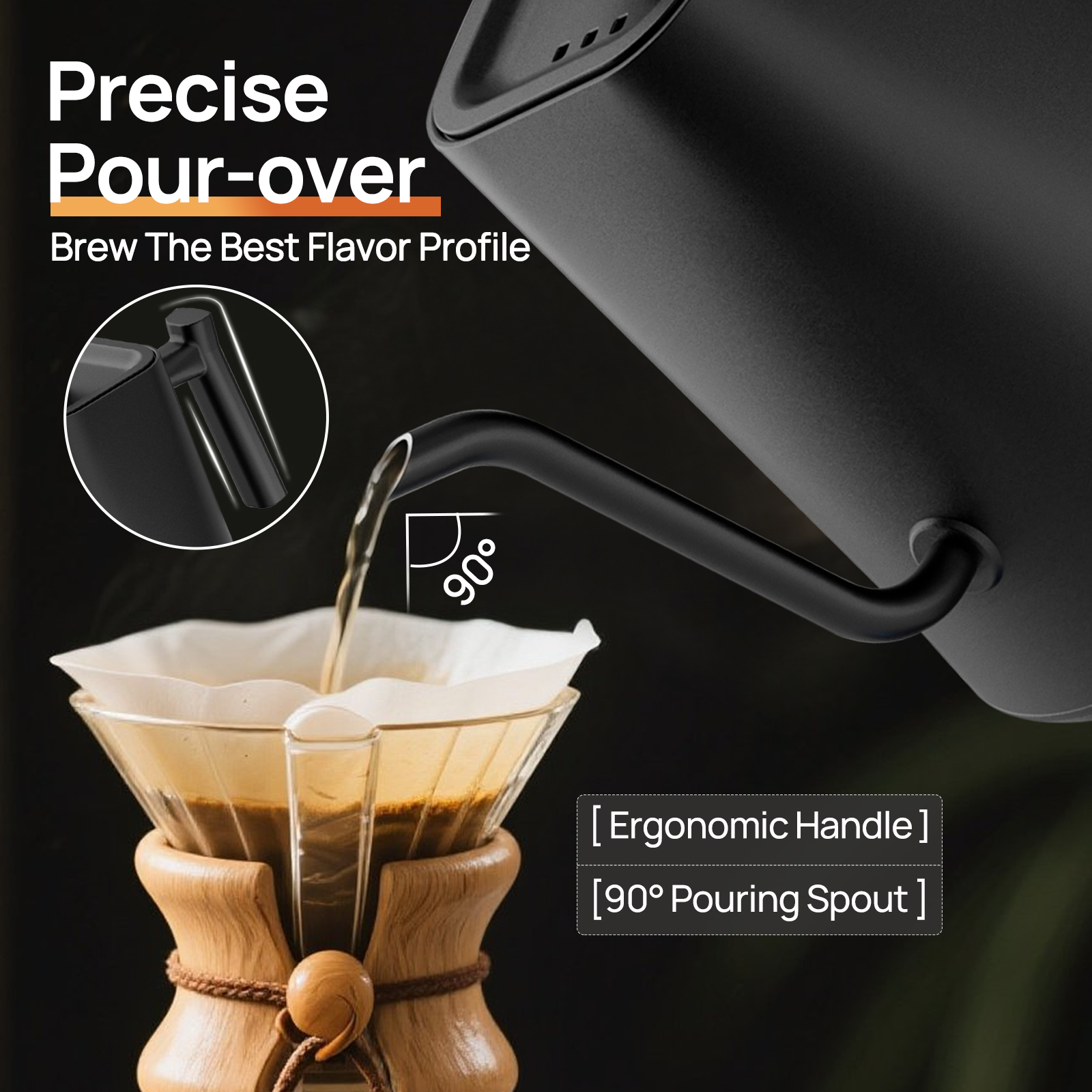 Brutelle Electric Gooseneck Kettle